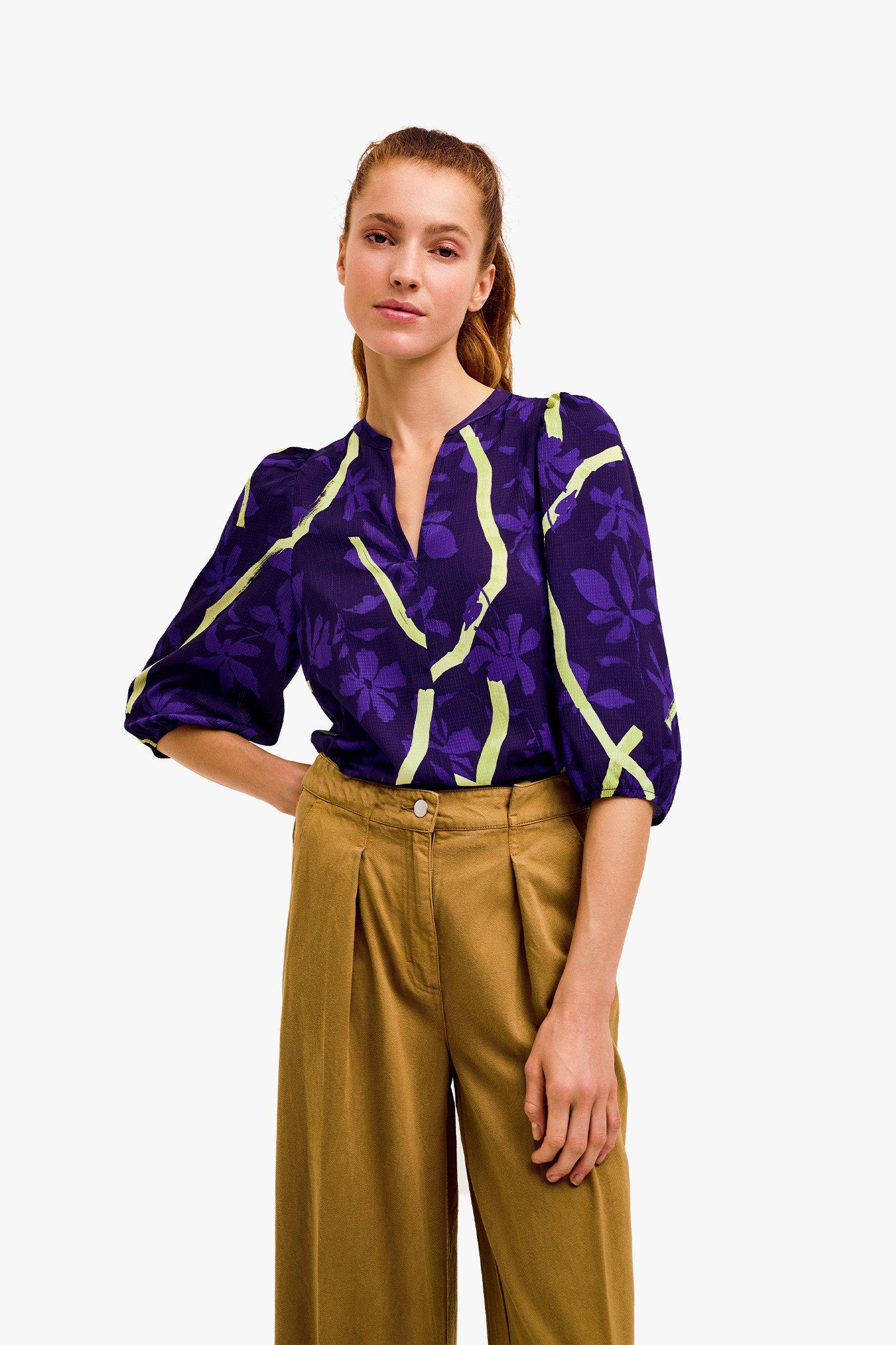 CKS Dames - BULANI - blouse short sleeves - purple