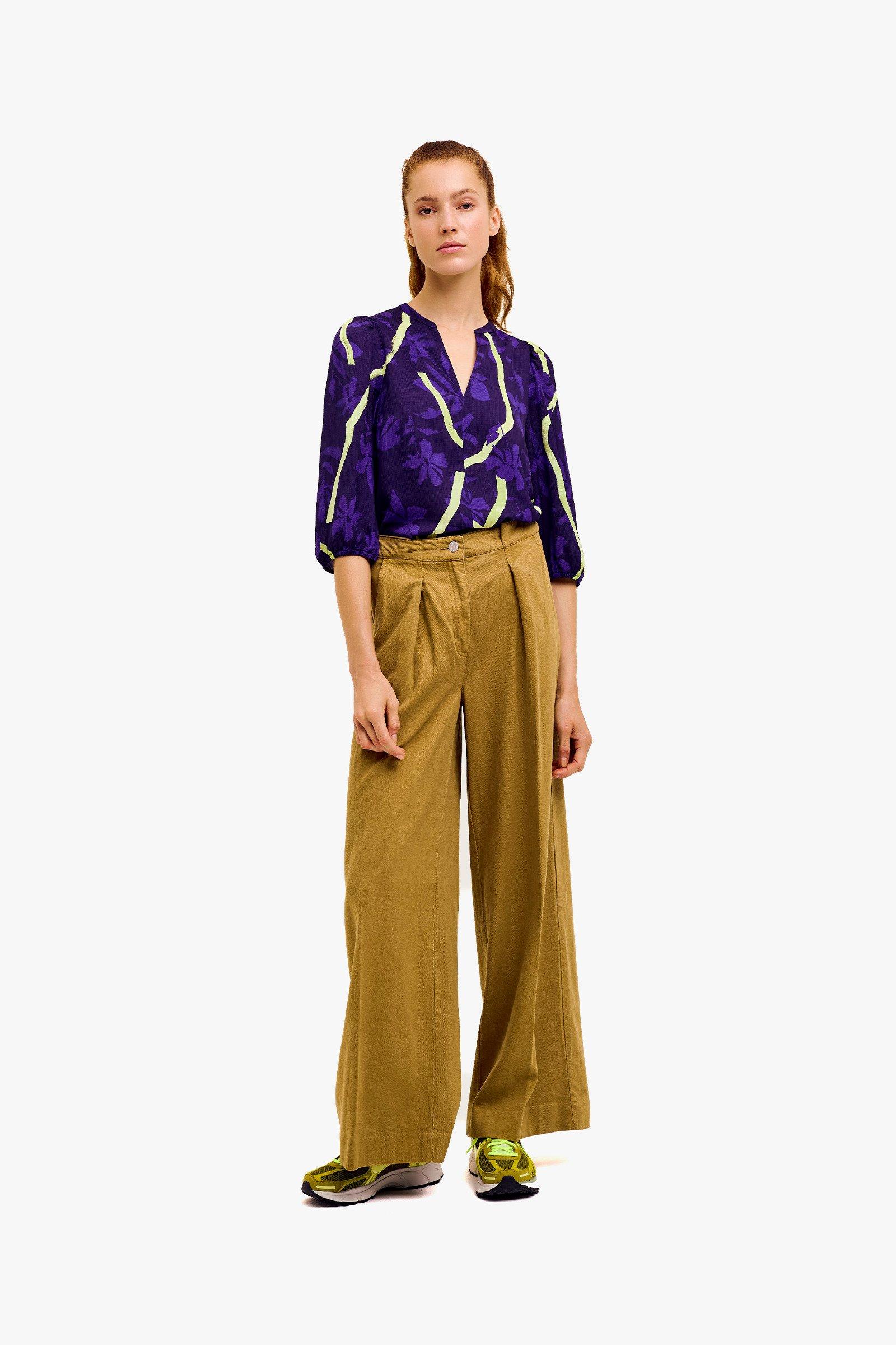 CKS Dames - BULANI - Bluse Kurze Ärmel - Violett