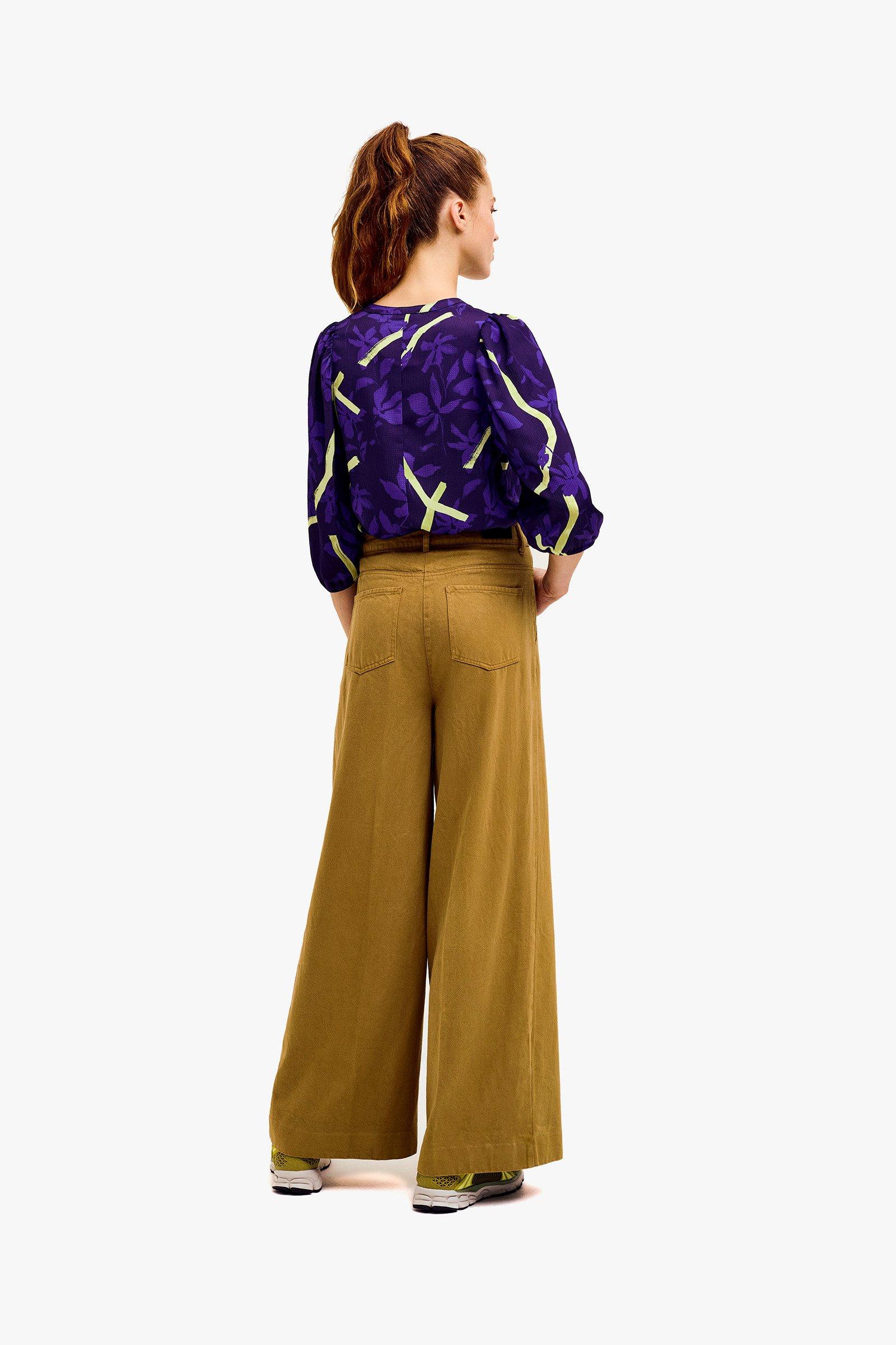 CKS Dames - BULANI - Bluse Kurze Ärmel - Violett