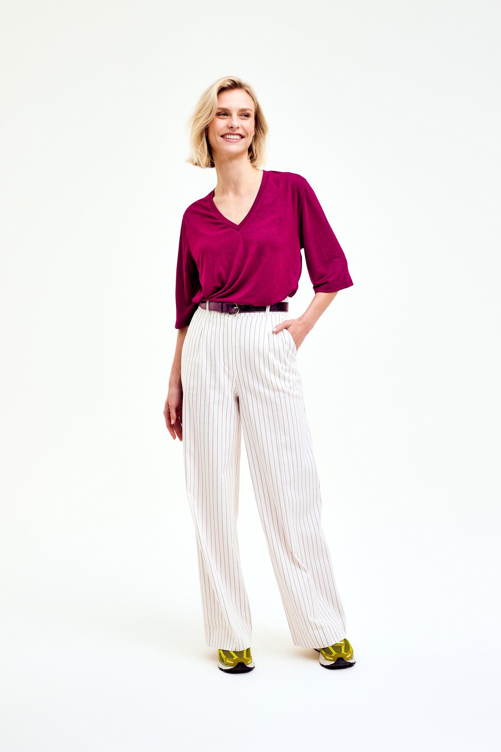 CKS Dames - RODA - pantalon long - blanc