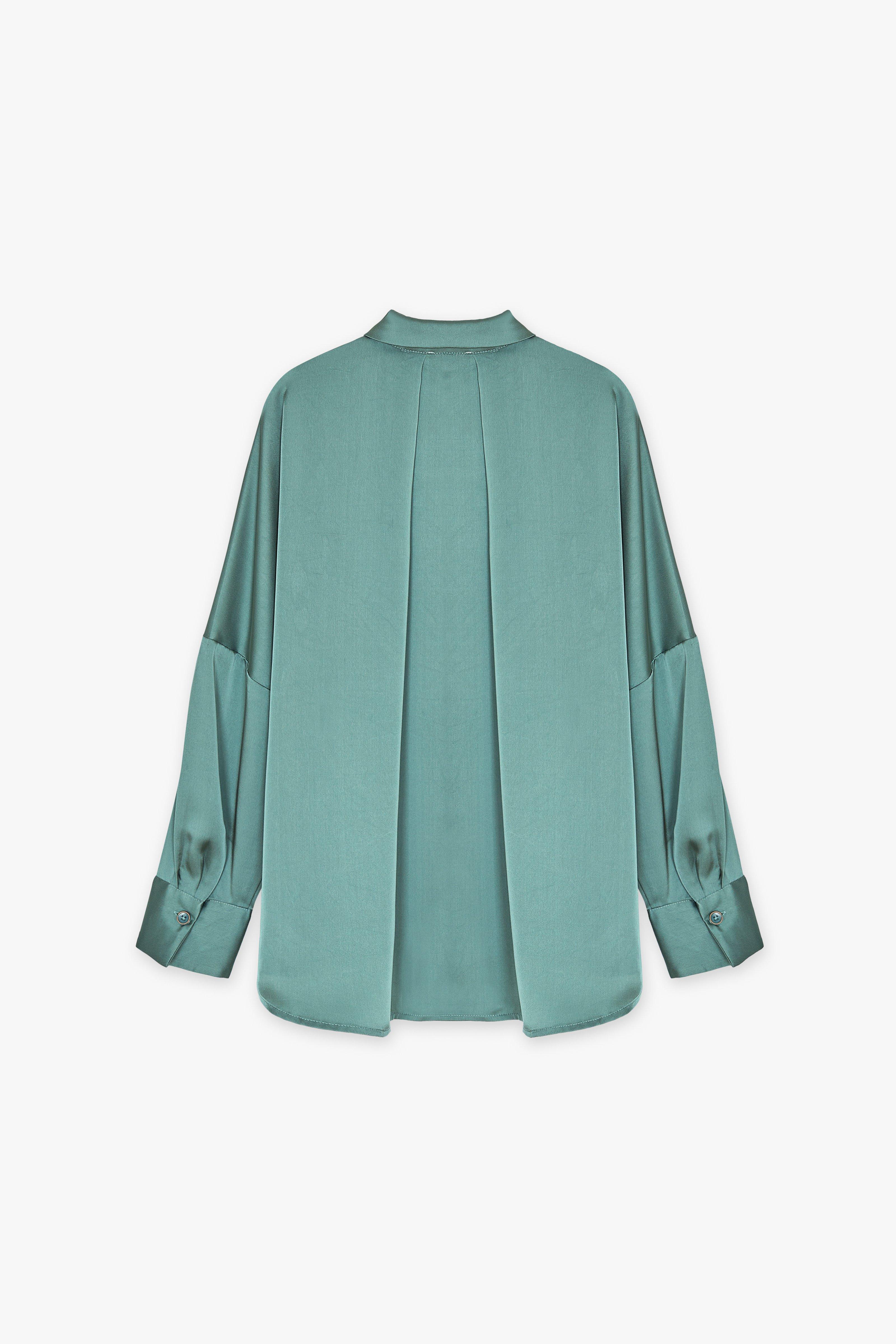 CKS Dames - WAZNA - blouse korte mouwen - khaki