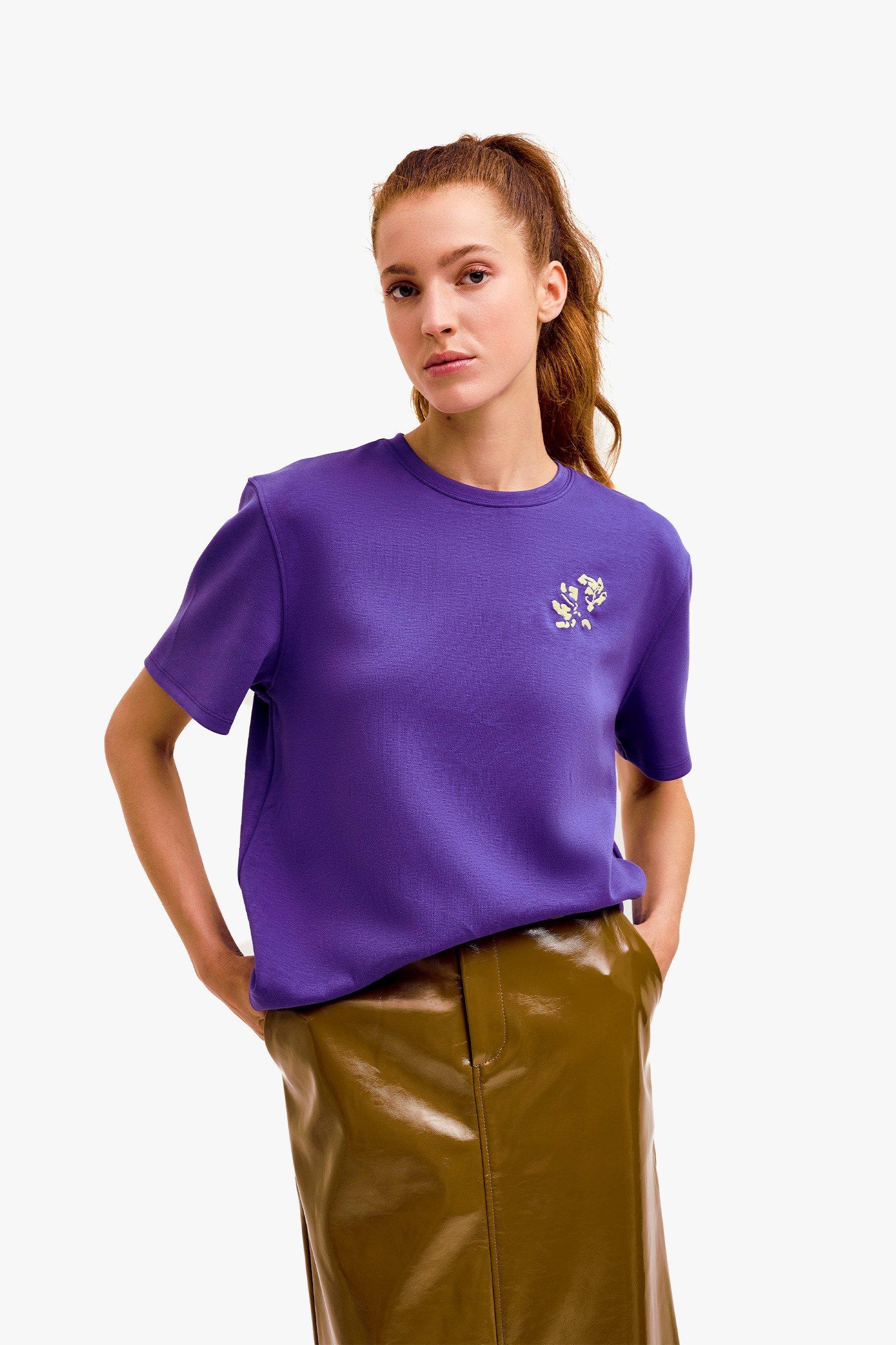 CKS Dames - SARIA - T-Shirt Kurzarm - Violett