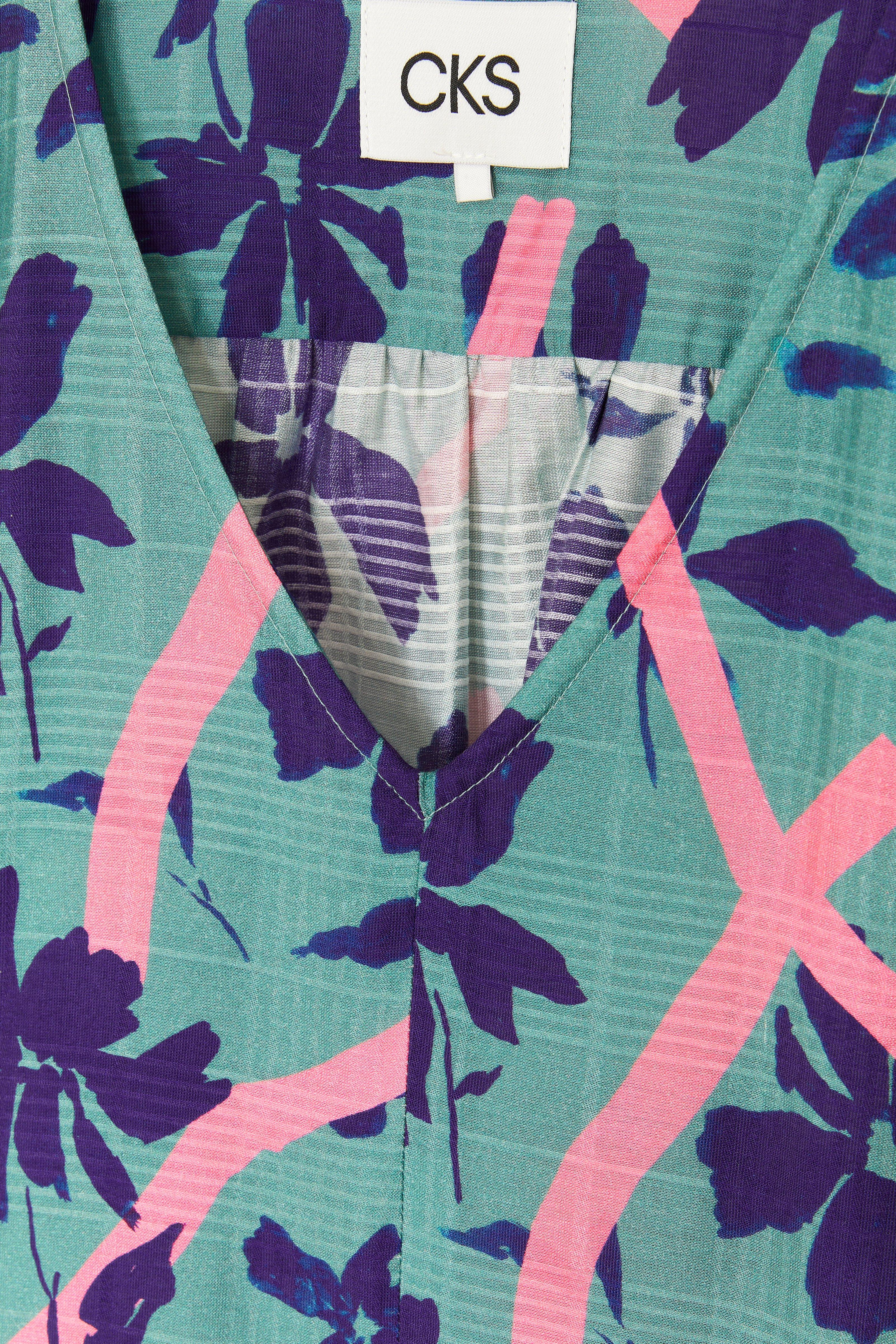 CKS Dames - SWEETA - blouse short sleeves - dark green
