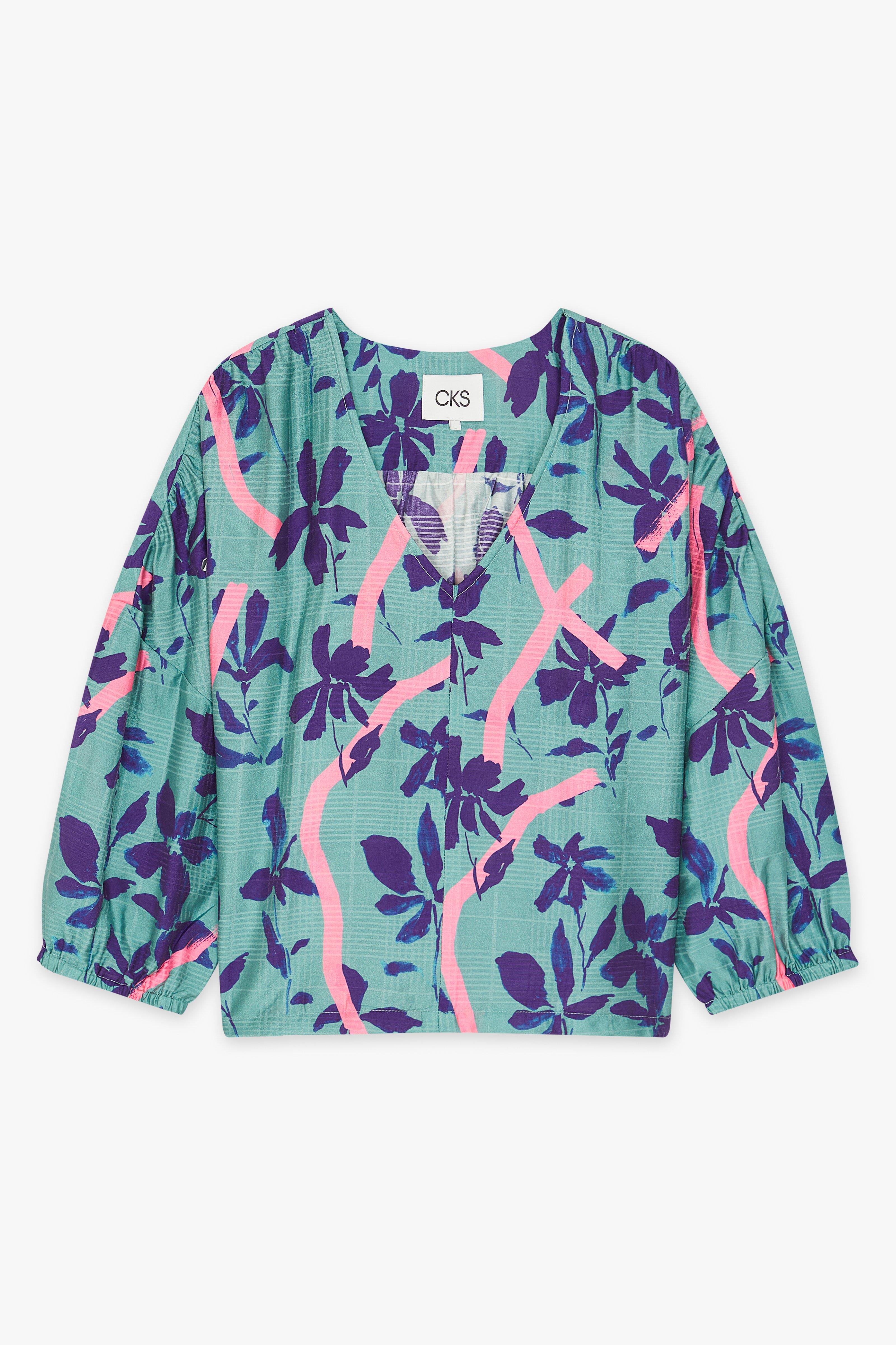 CKS Dames - SWEETA - blouse short sleeves - dark green