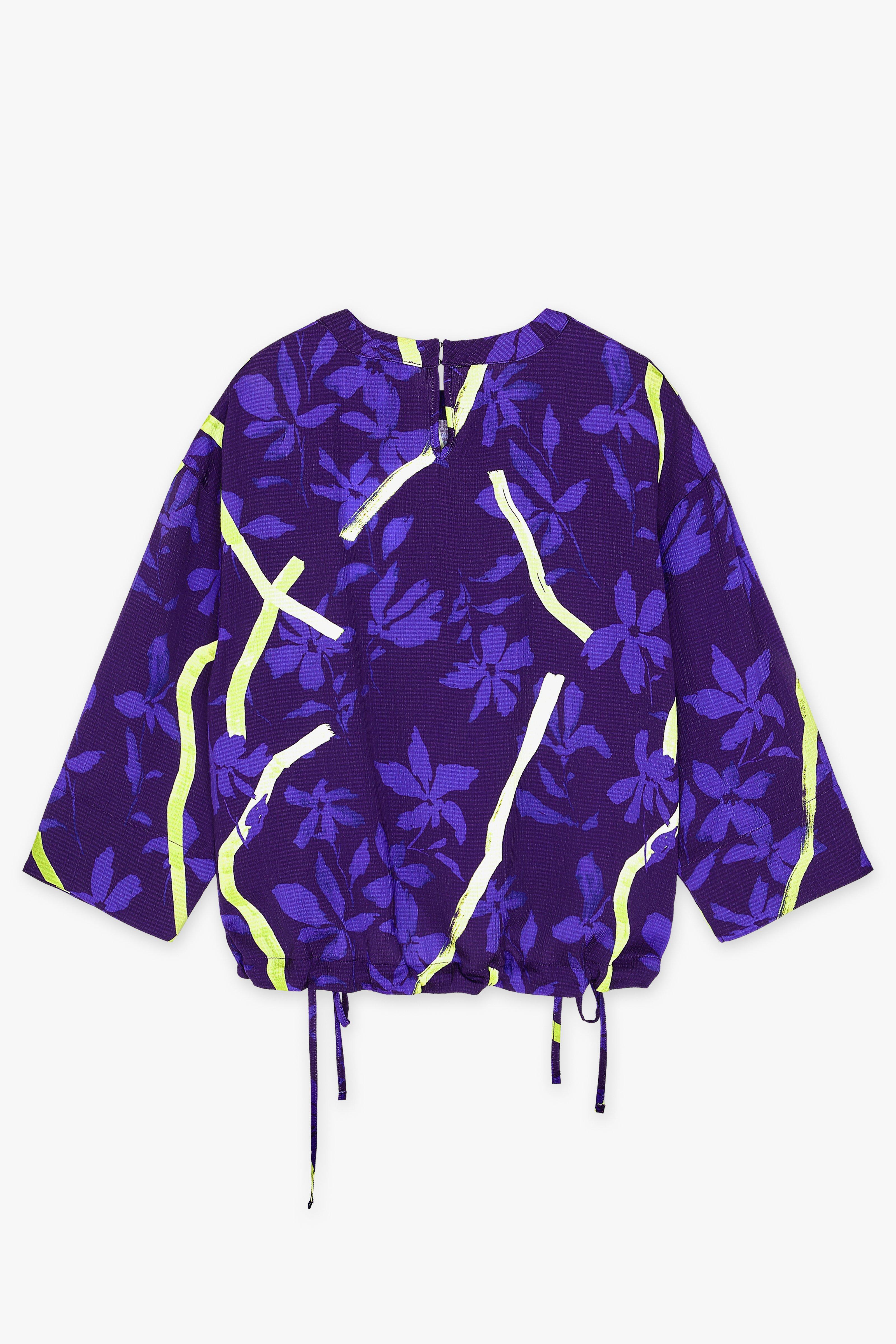 CKS Dames - SAYA - blouse korte mouwen - paars
