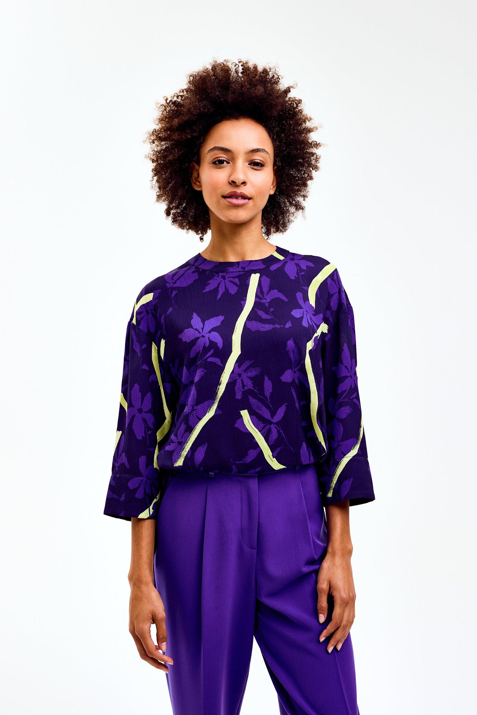 CKS Dames - SAYA - blouse short sleeves - purple
