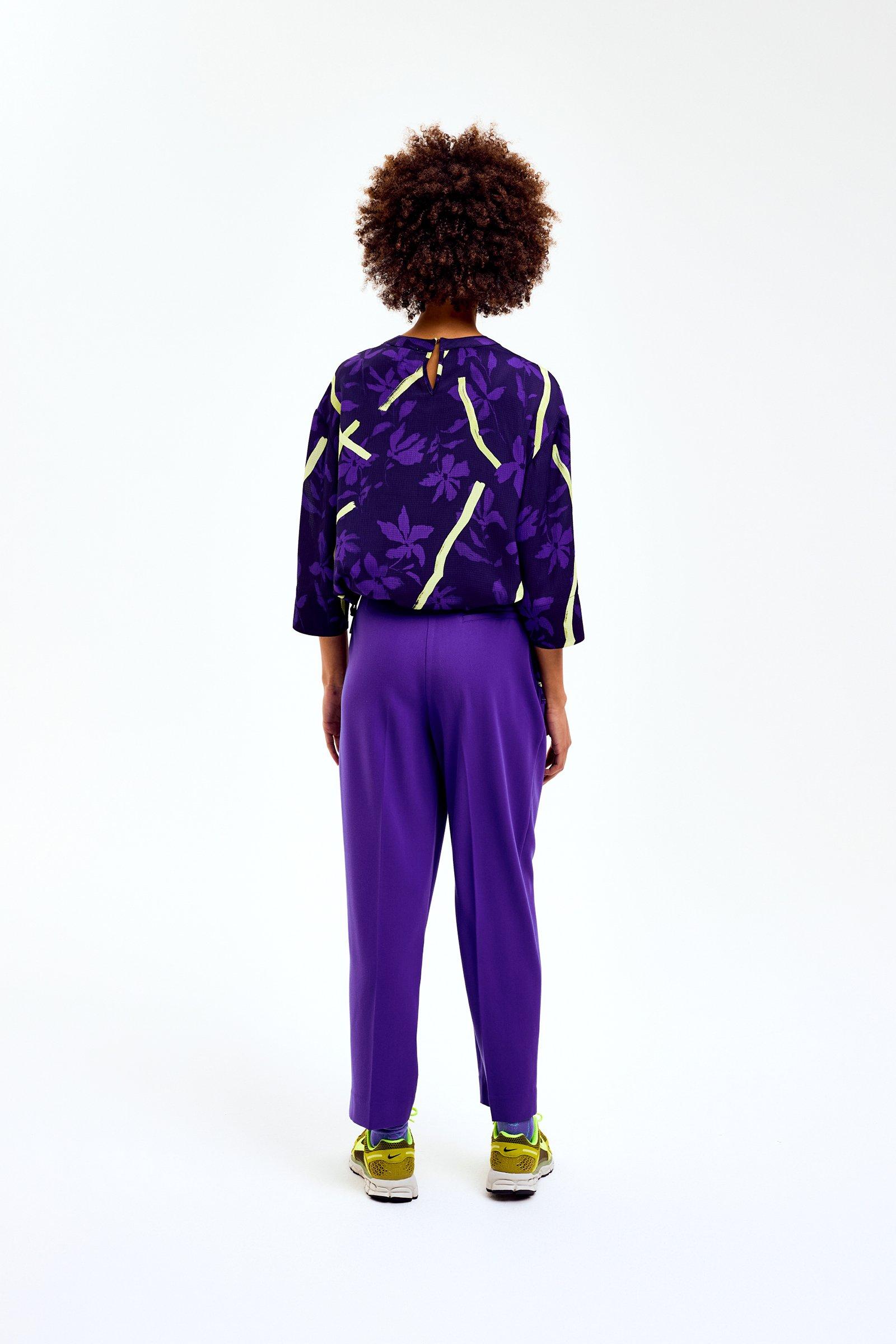 CKS Dames - SAYA - blouse korte mouwen - paars