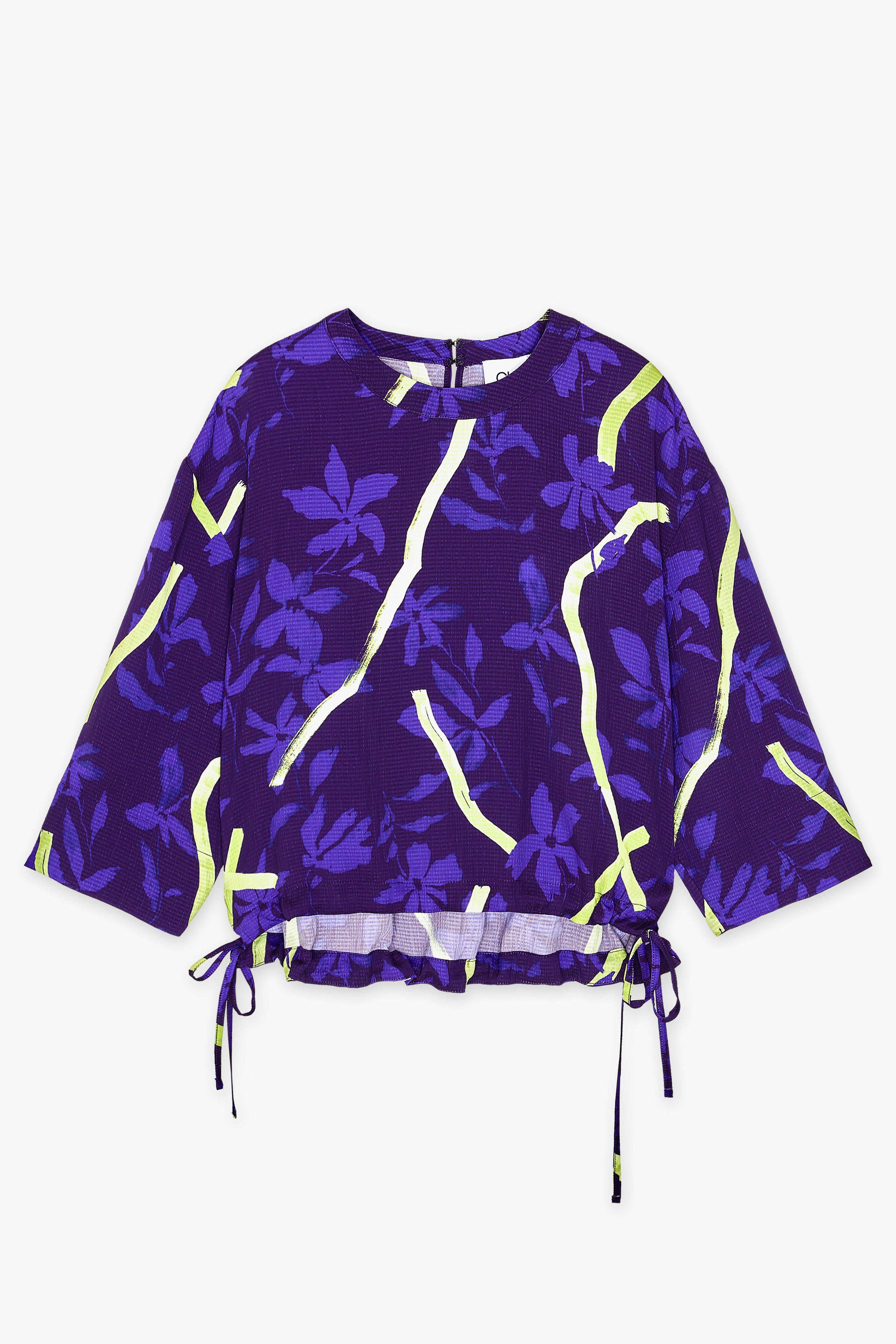 CKS Dames - SAYA - Bluse Kurze Ärmel - Violett