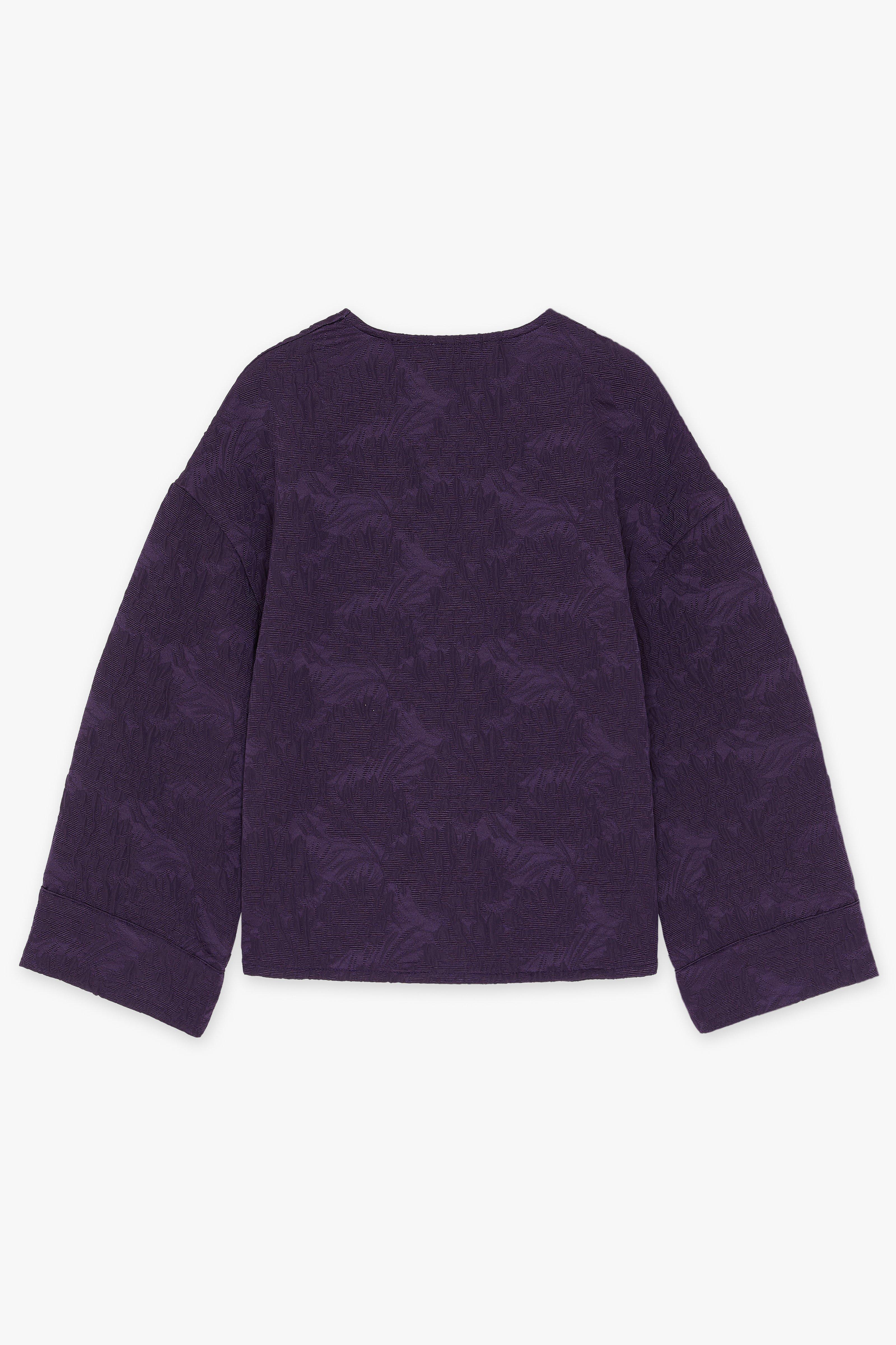 CKS Dames - SIMEA - blouse korte mouwen - paars
