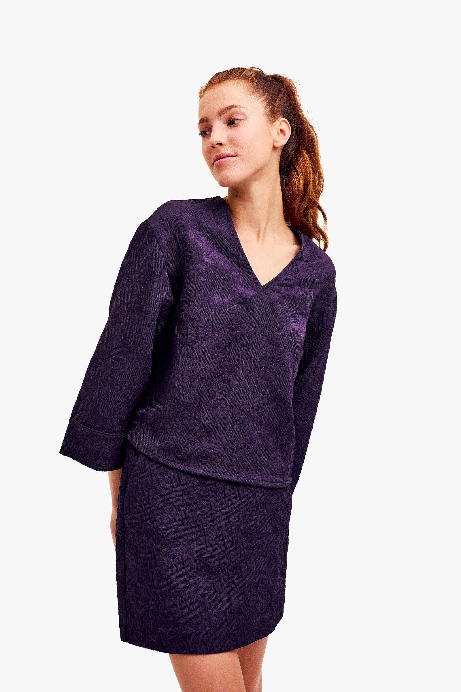 CKS Dames - SIMEA - blouse lange mouwen - paars