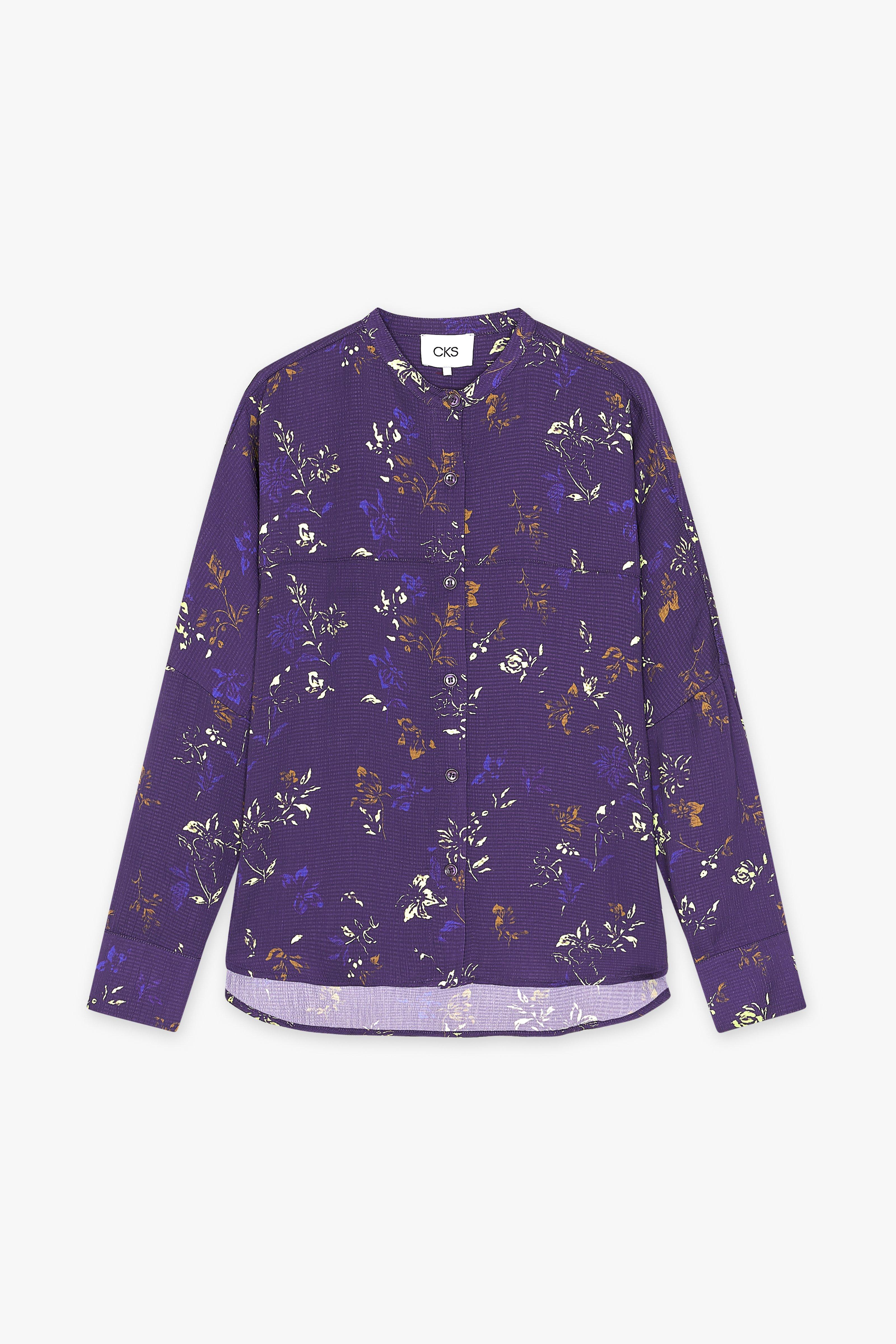 CKS Dames - JAZNA - blouse korte mouwen - paars