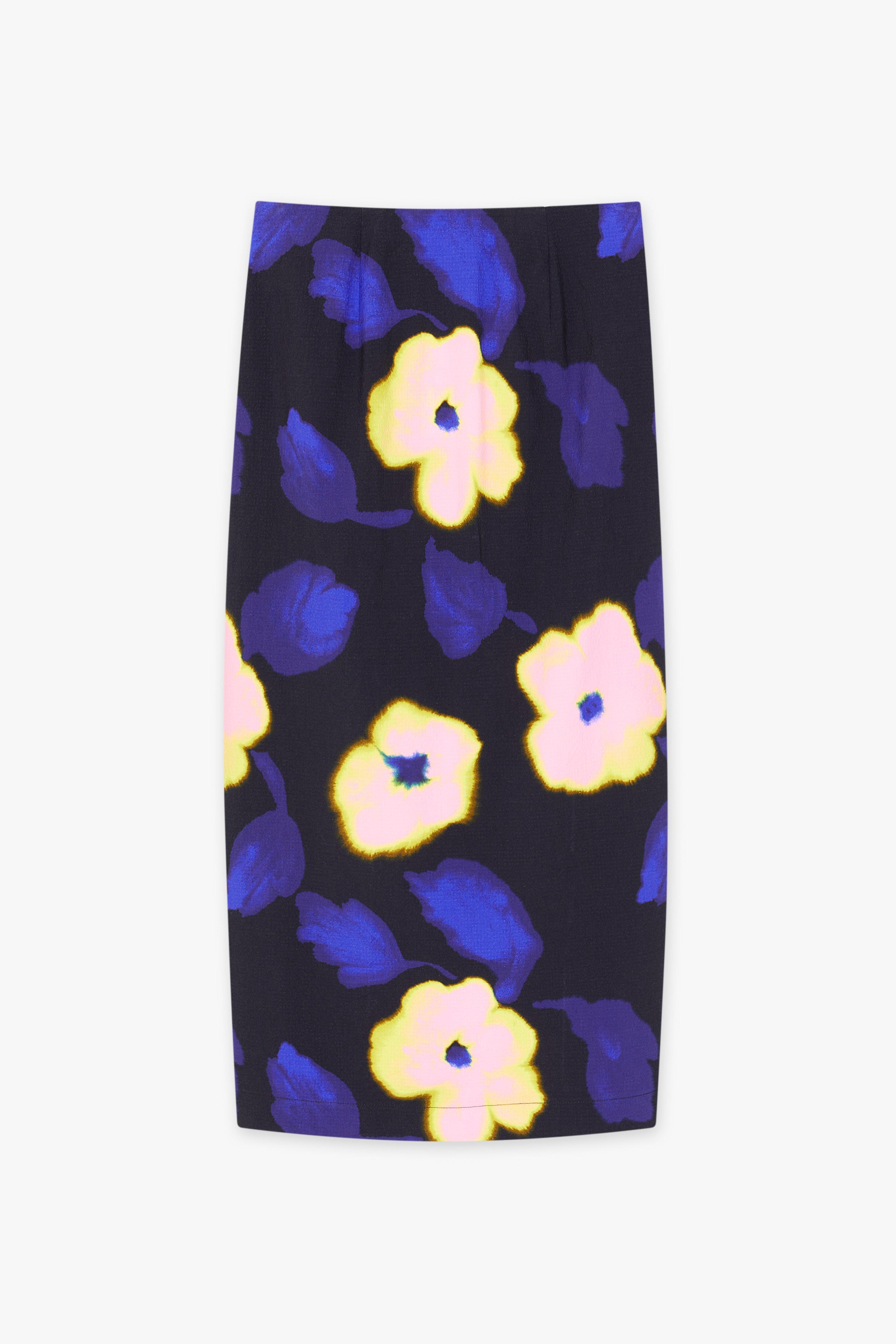 CKS Dames - SKITTLELONG - Midi Rock - Blau