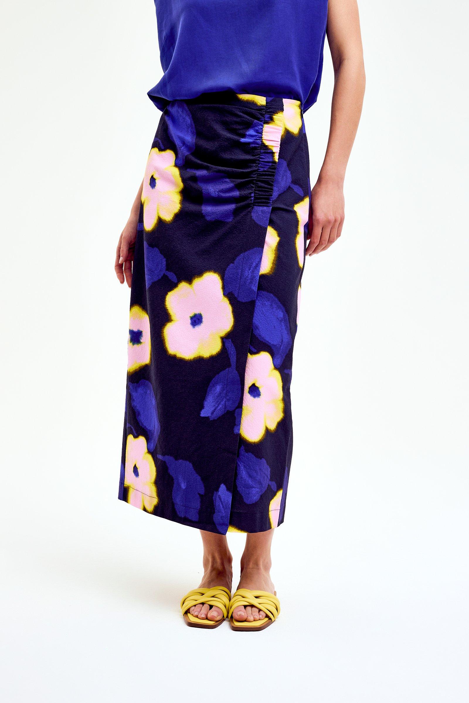 CKS Dames - SKITTLELONG - Midi Rock - Blau