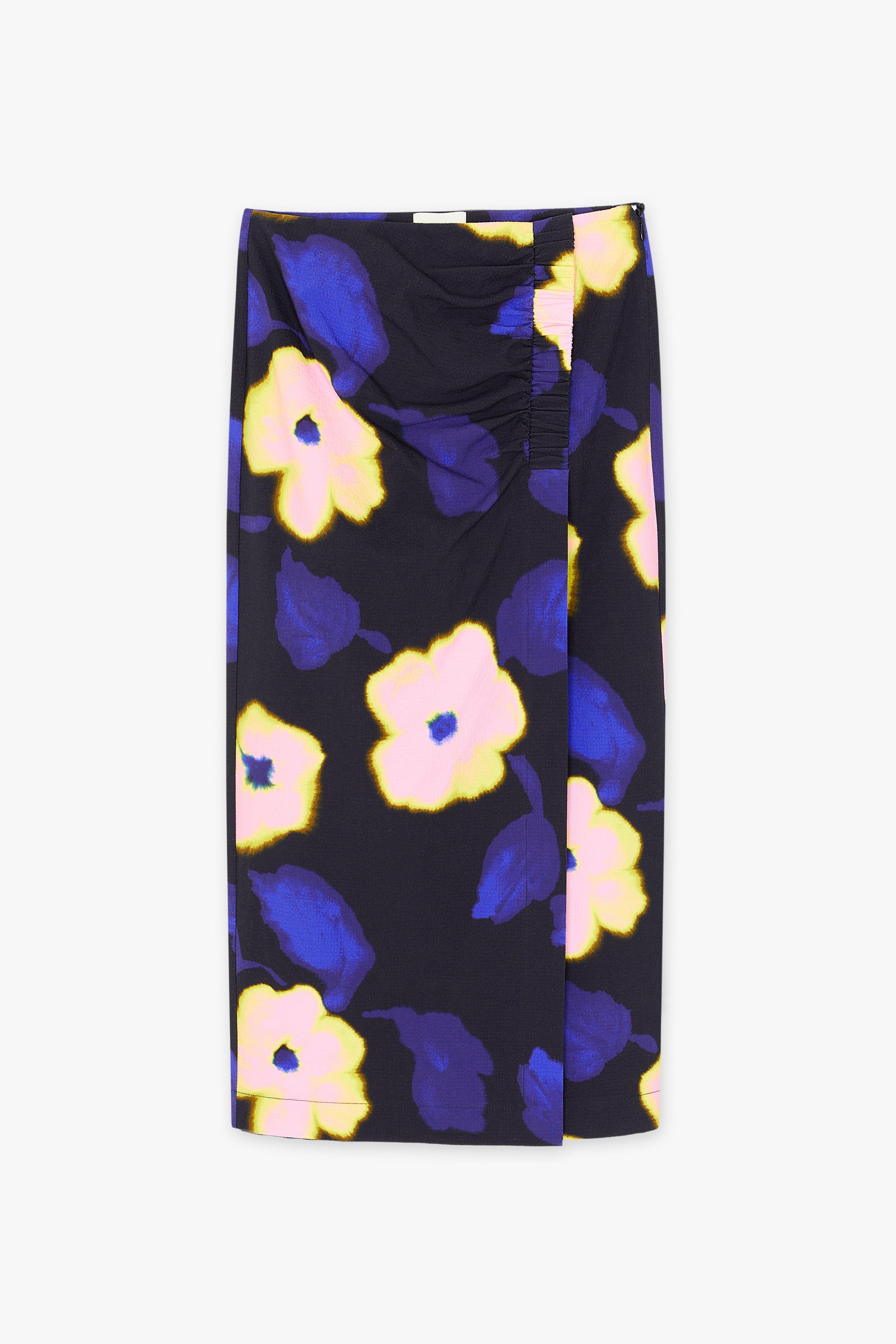 CKS Dames - SKITTLELONG - midi skirt - blue