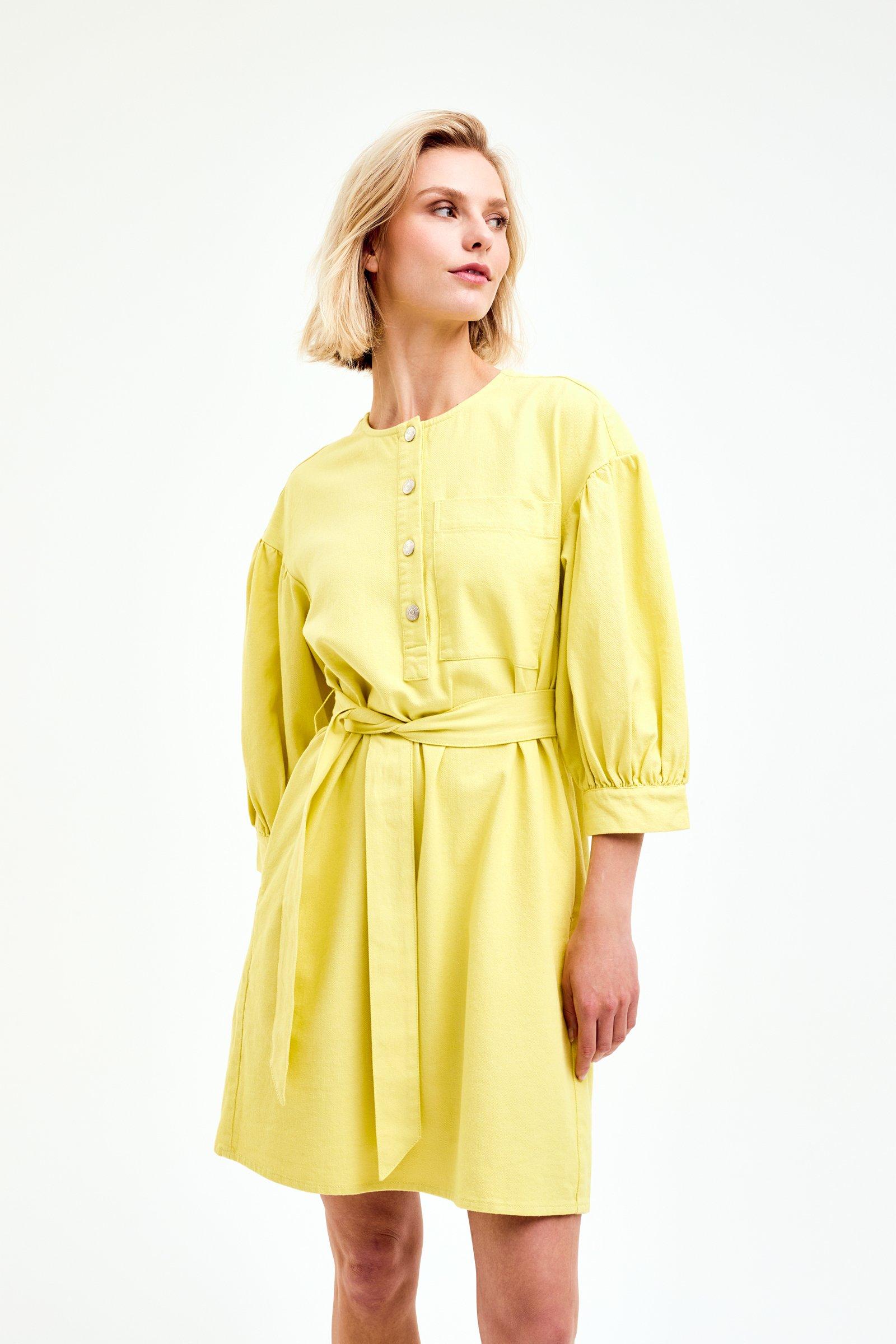 CKS Dames - IVAZ - robe courte - jaune claire