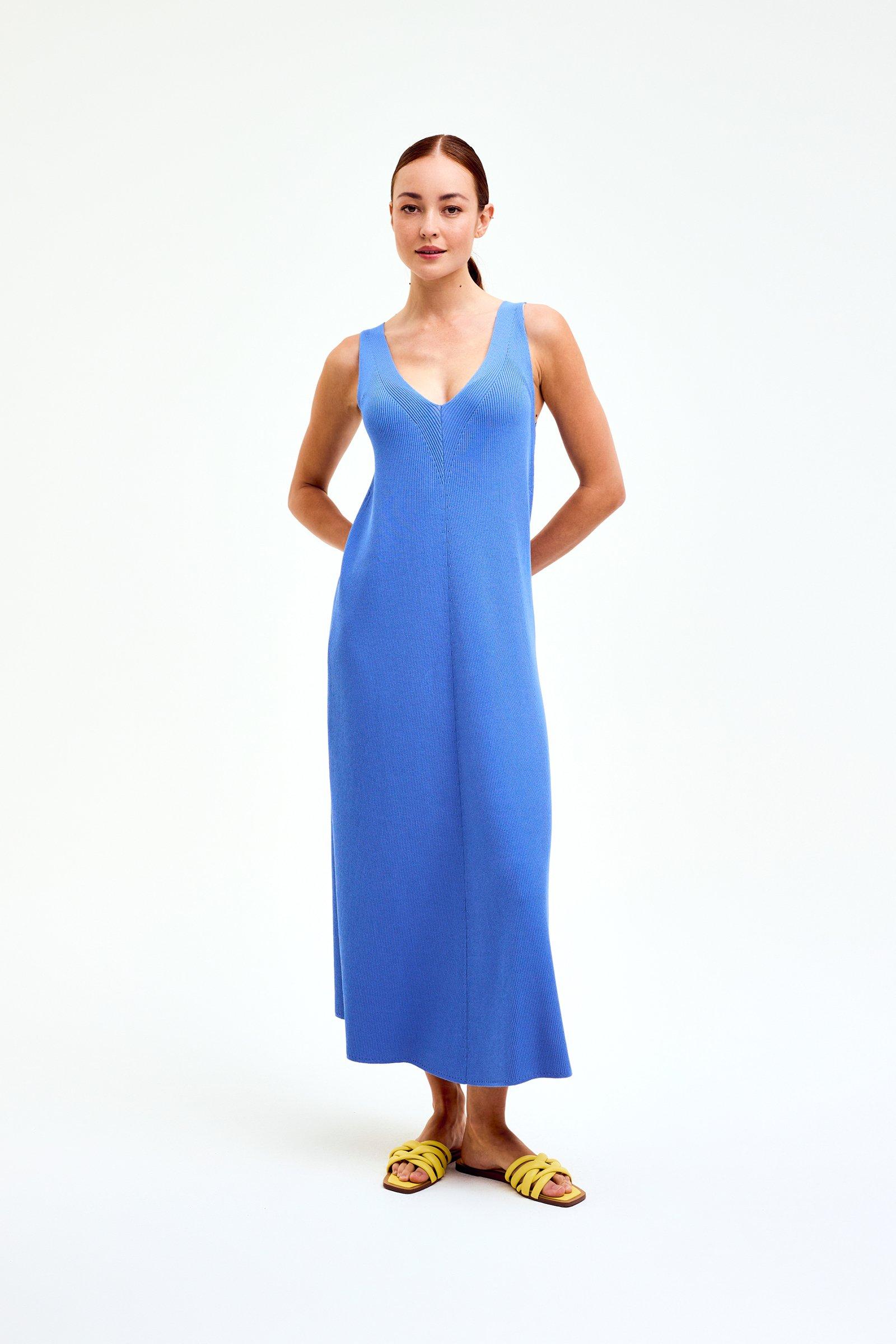 CKS Dames - DEPSI - robe longue - bleu