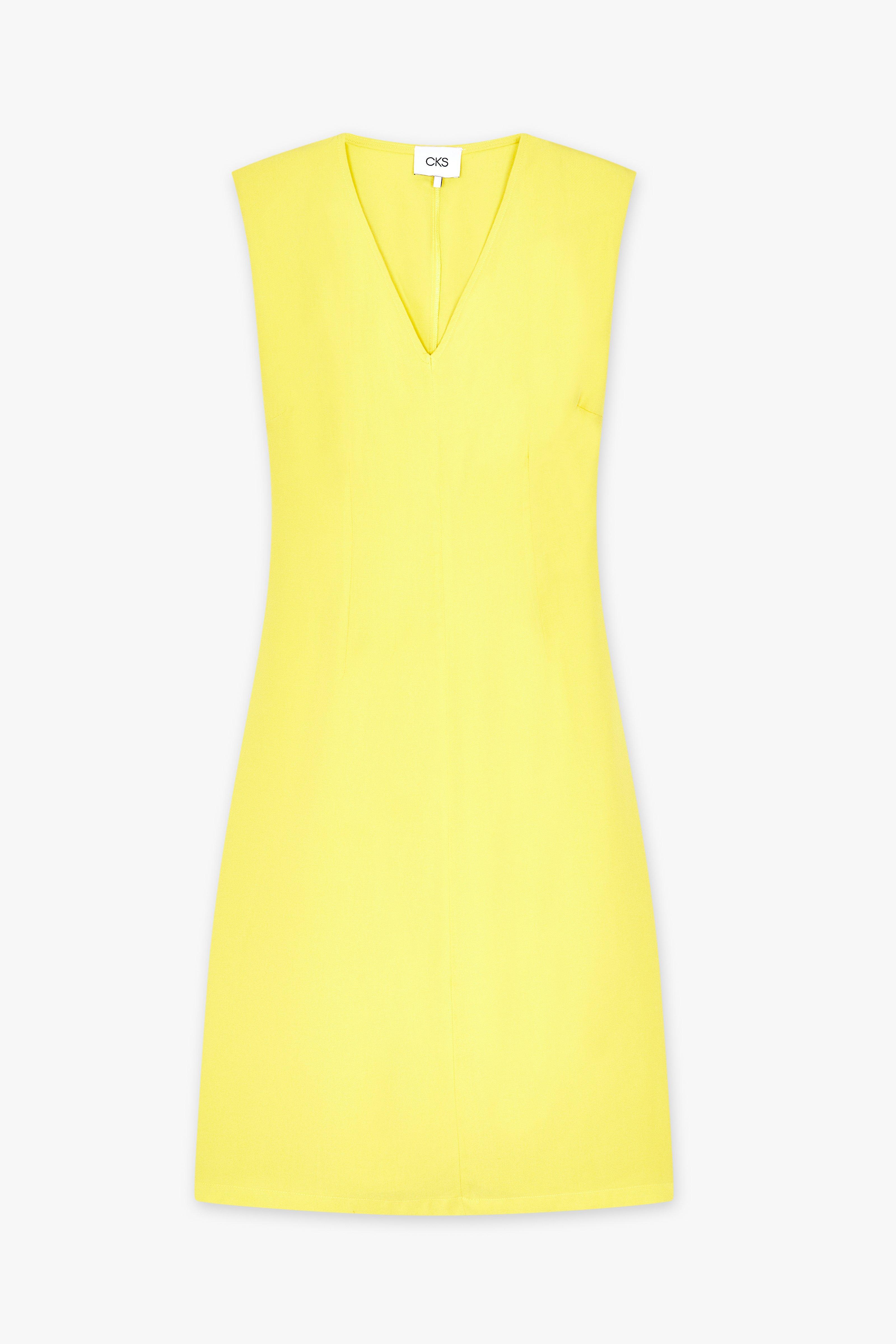 CKS Dames - DINDA - Midi-Kleid - Hellgelb