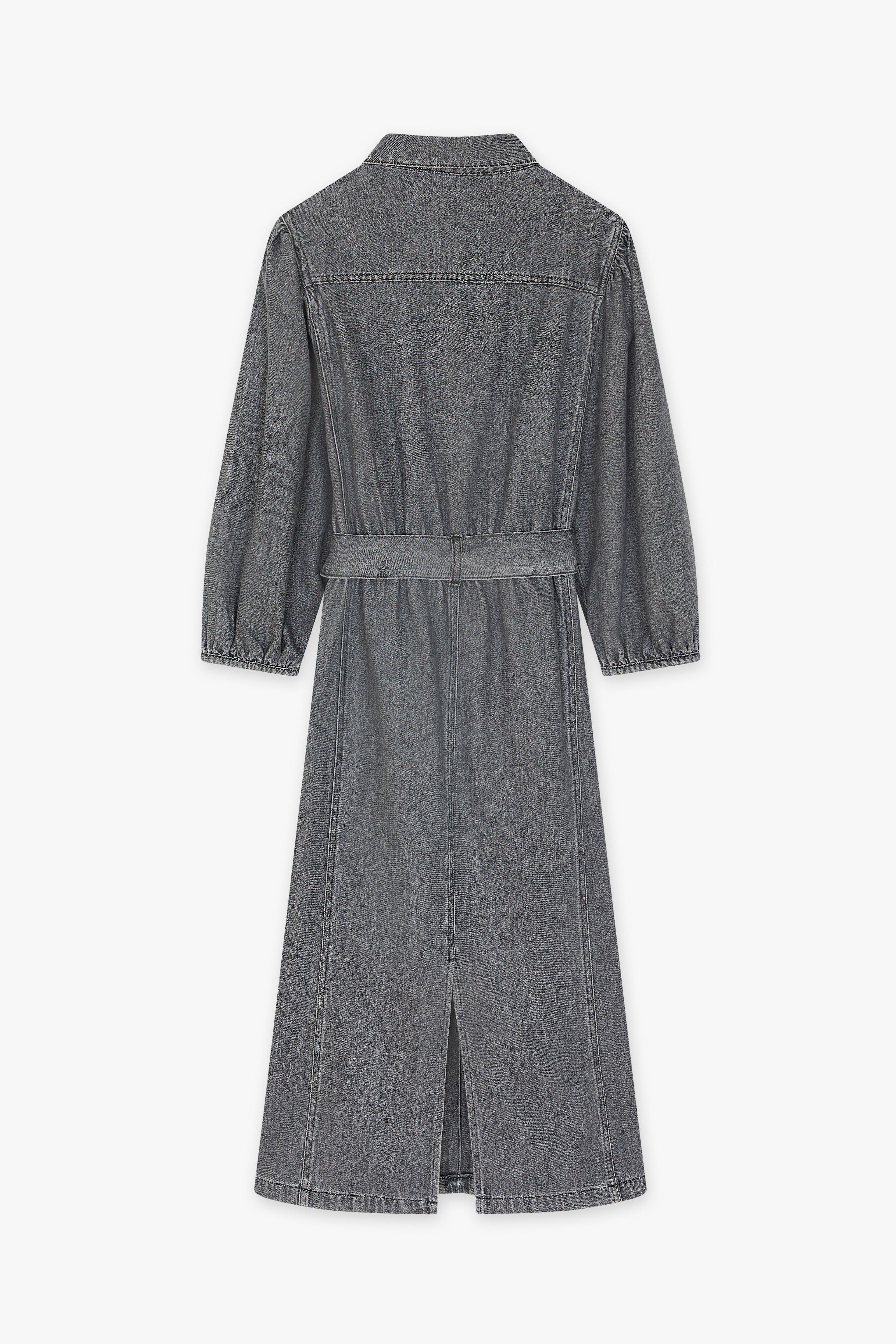 CKS Dames - IVORYS - robe midi - gris foncé
