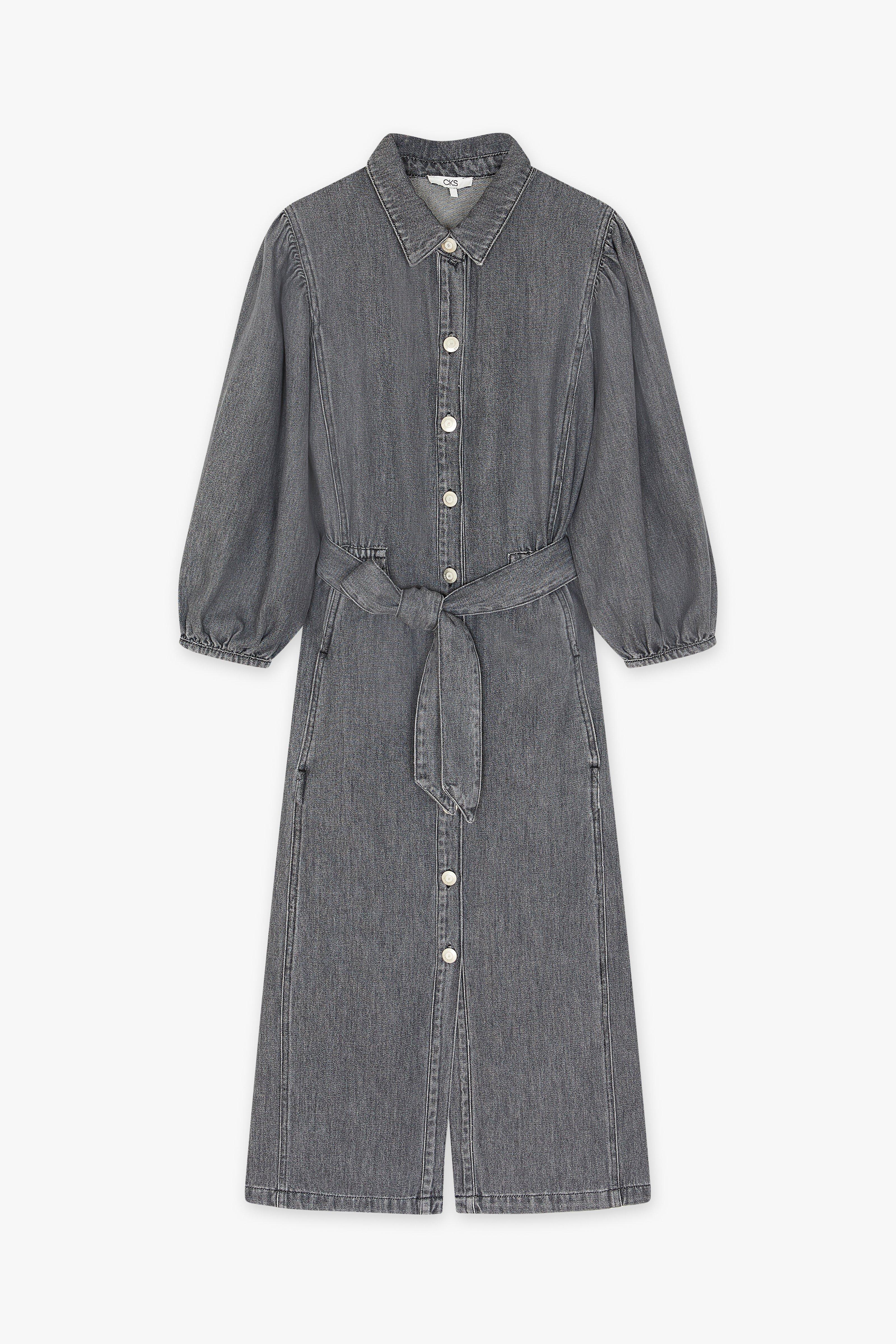 CKS Dames - IVORYS - robe midi - gris foncé