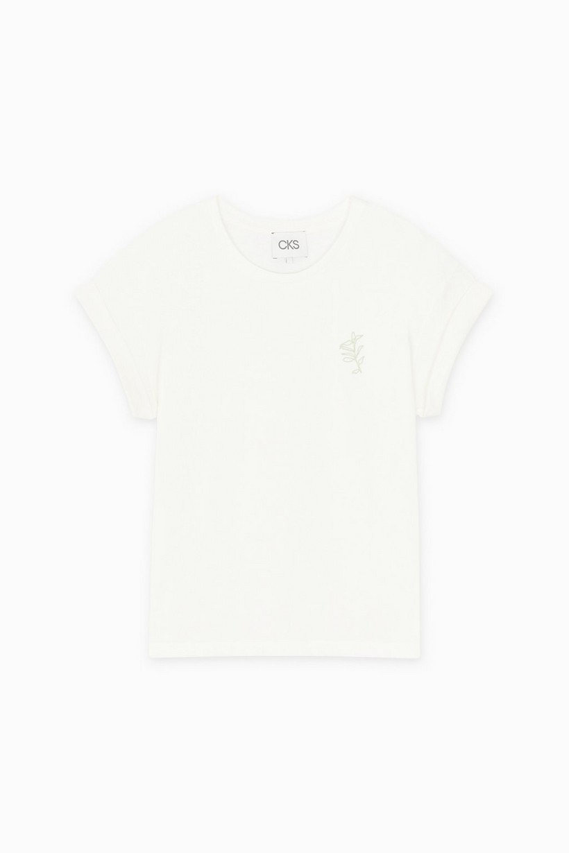 CKS Dames - JUNAPL - t-shirt korte mouwen - lichtbeige
