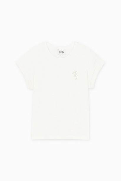 CKS Dames - JUNAPL - t-shirt korte mouwen - lichtbeige