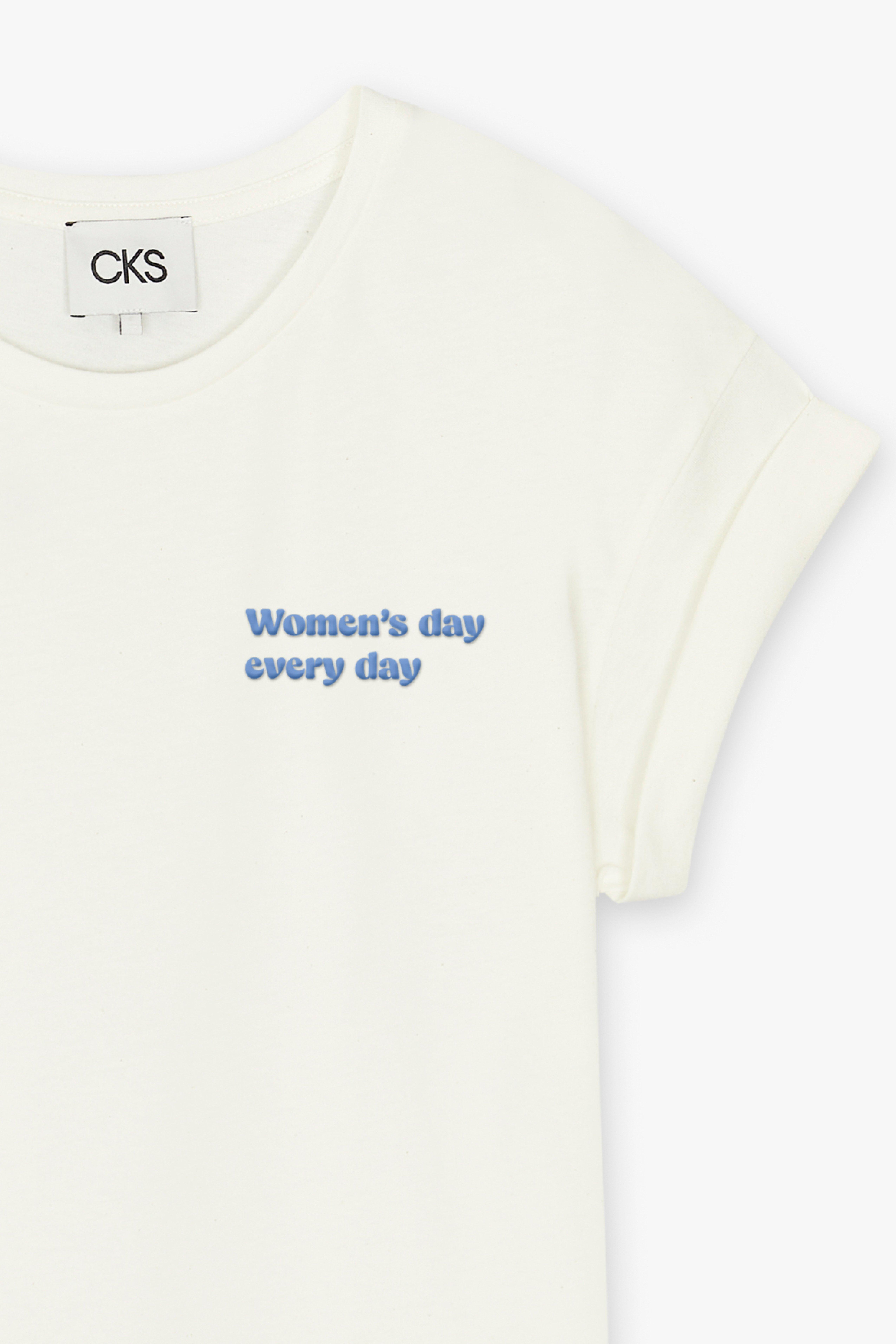 CKS Dames - JUNAWO - t-shirt korte mouwen - lichtbeige