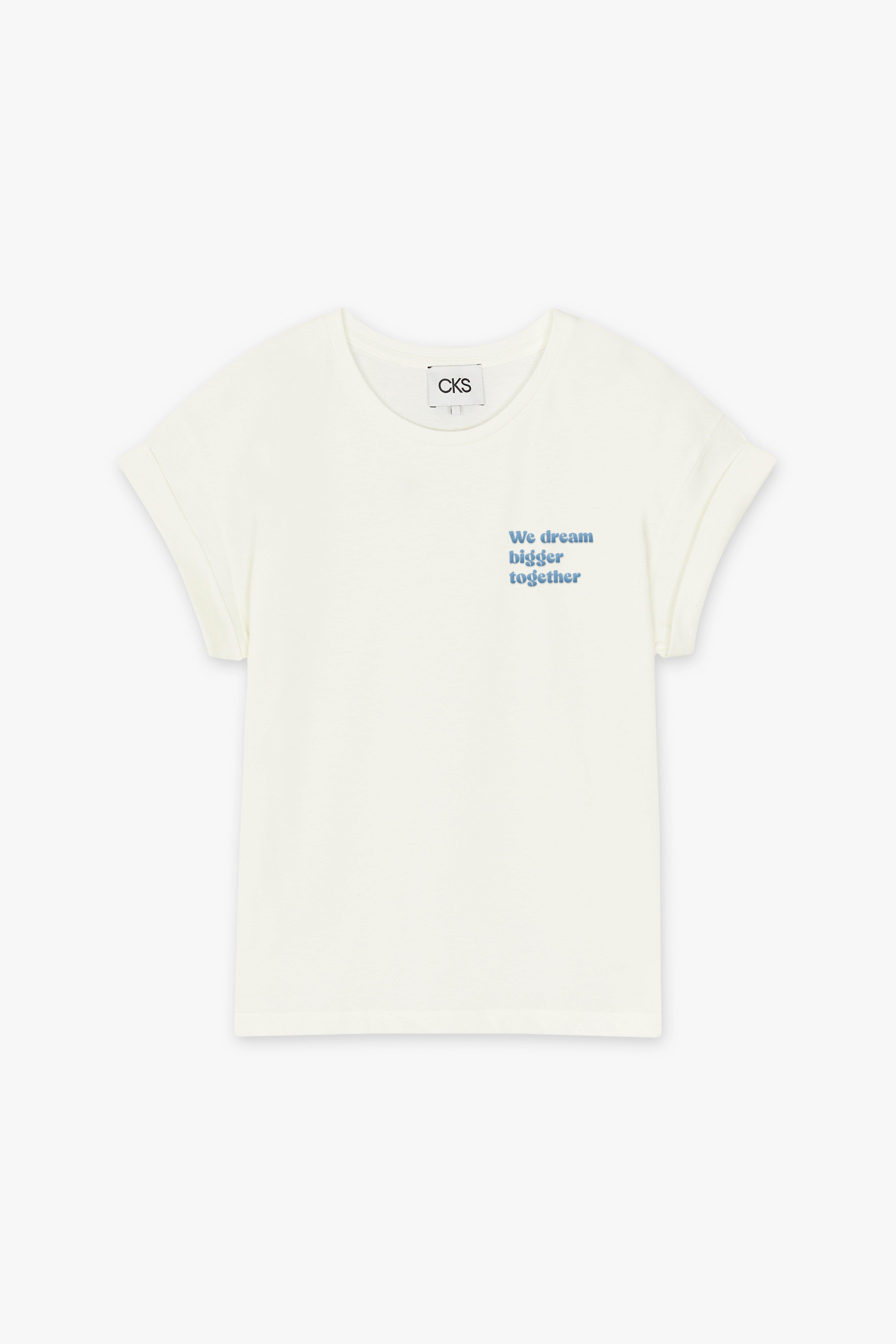 CKS Dames - JUNAWE - T-Shirt Kurzarm - Hellbeige