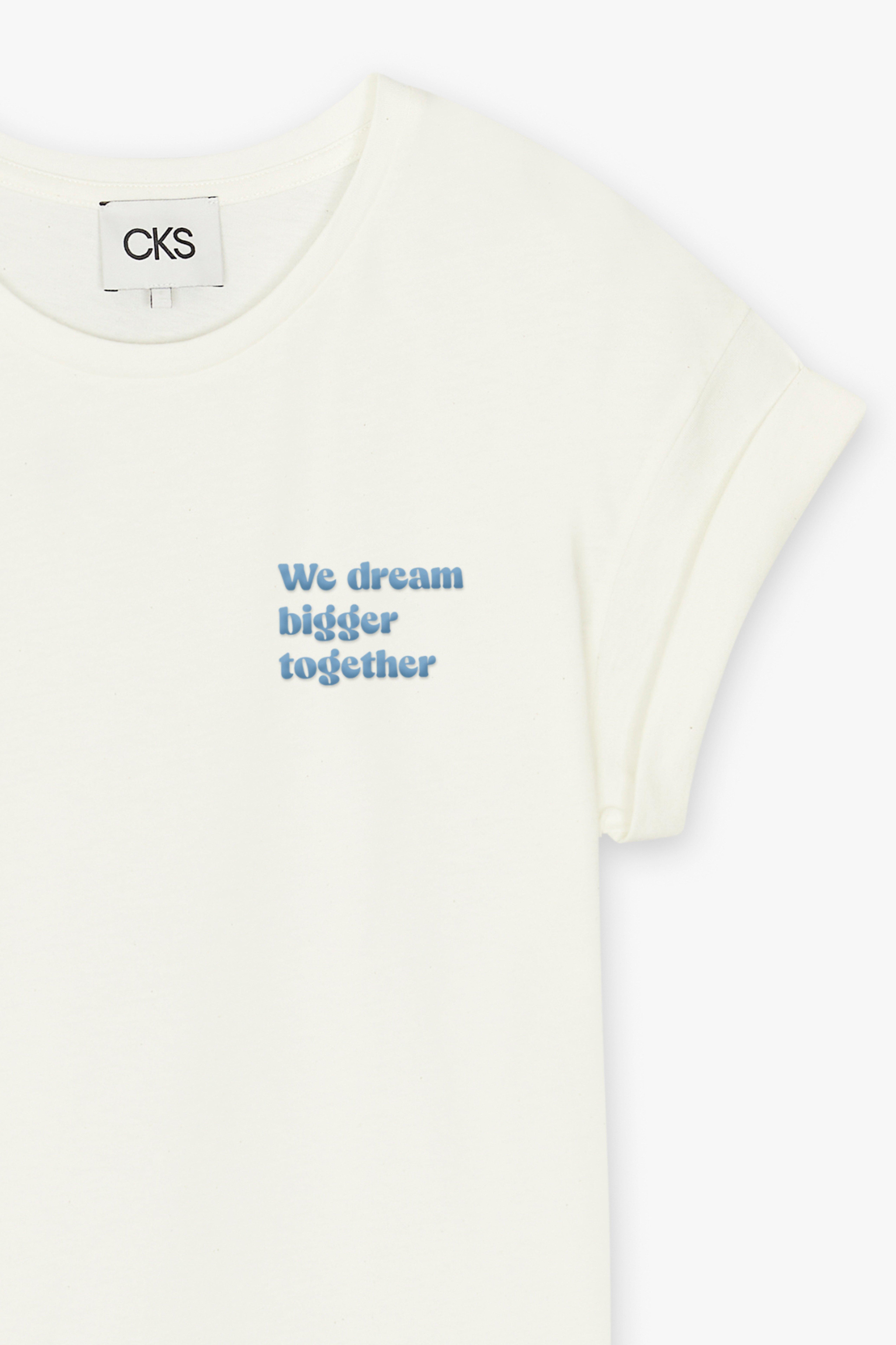 CKS Dames - JUNAWE - T-Shirt Kurzarm - Hellbeige