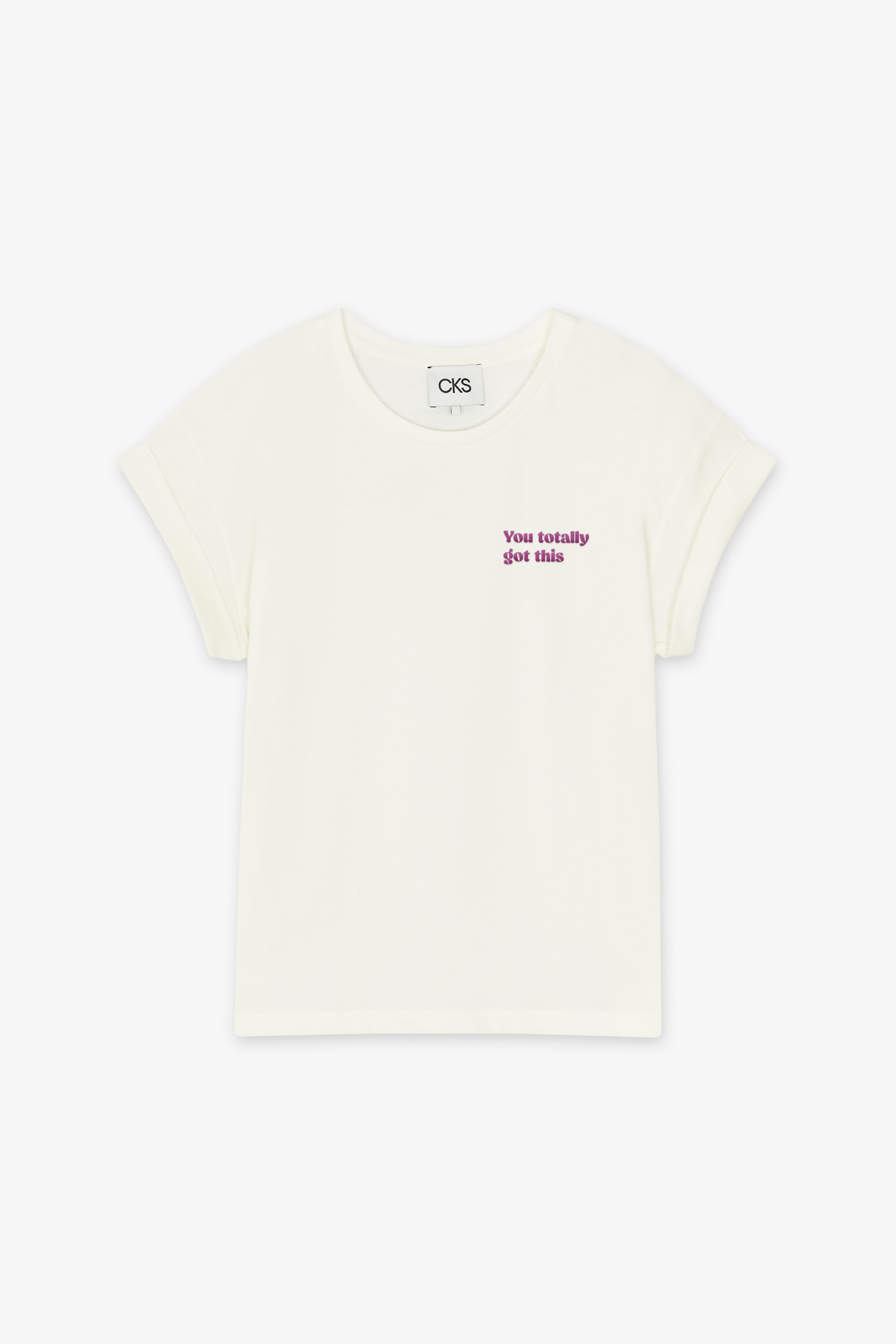 CKS Dames - JUNAYO - t-shirt korte mouwen - lichtbeige