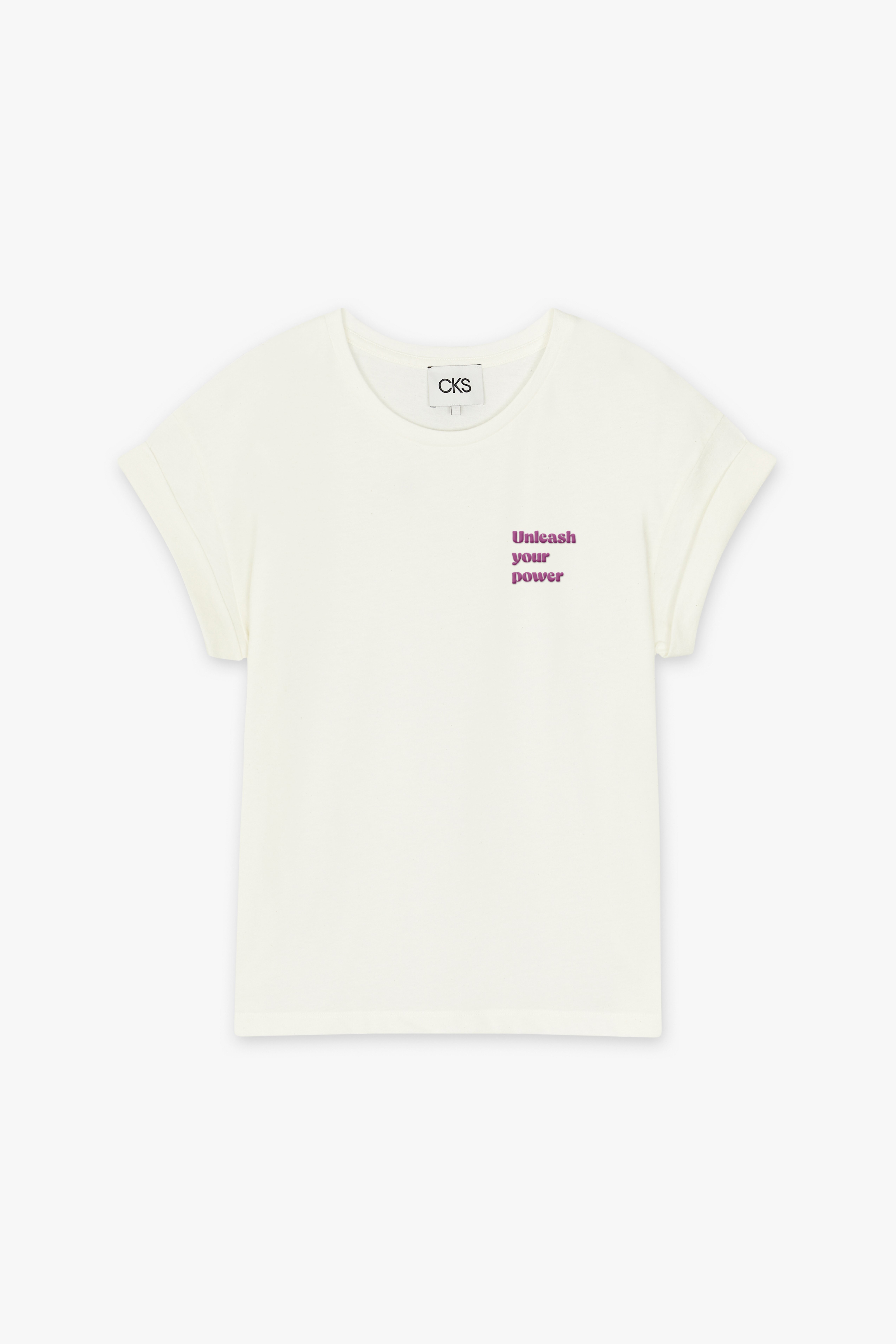 CKS Dames - JUNAUN - t-shirt korte mouwen - lichtbeige