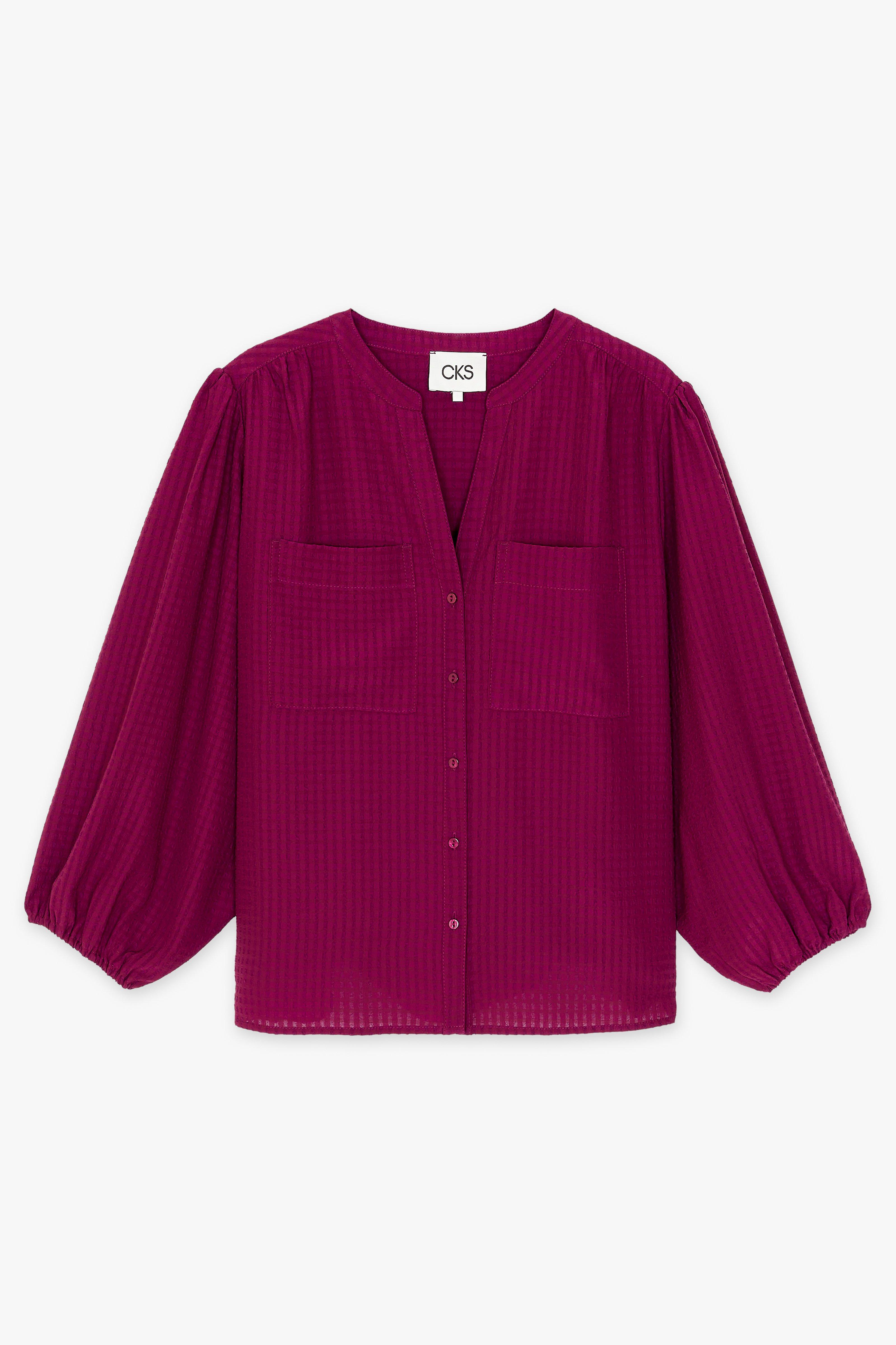 CKS Dames - WILD - Bluse Kurze Ärmel - Violett