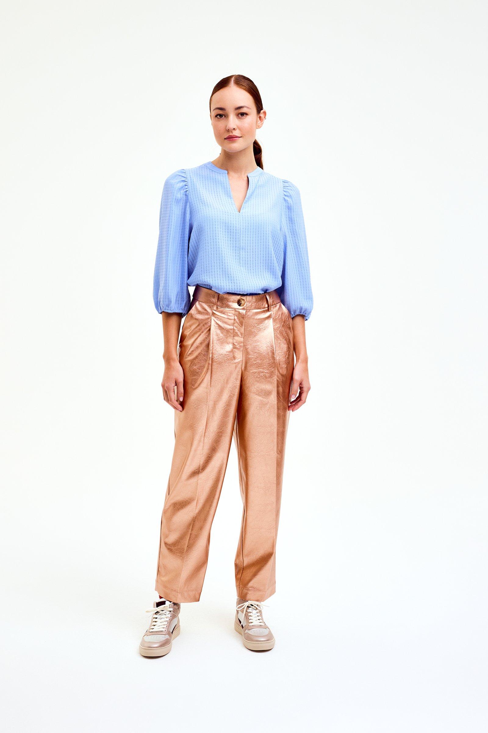 CKS Dames - BULANI - blouse short sleeves - light blue