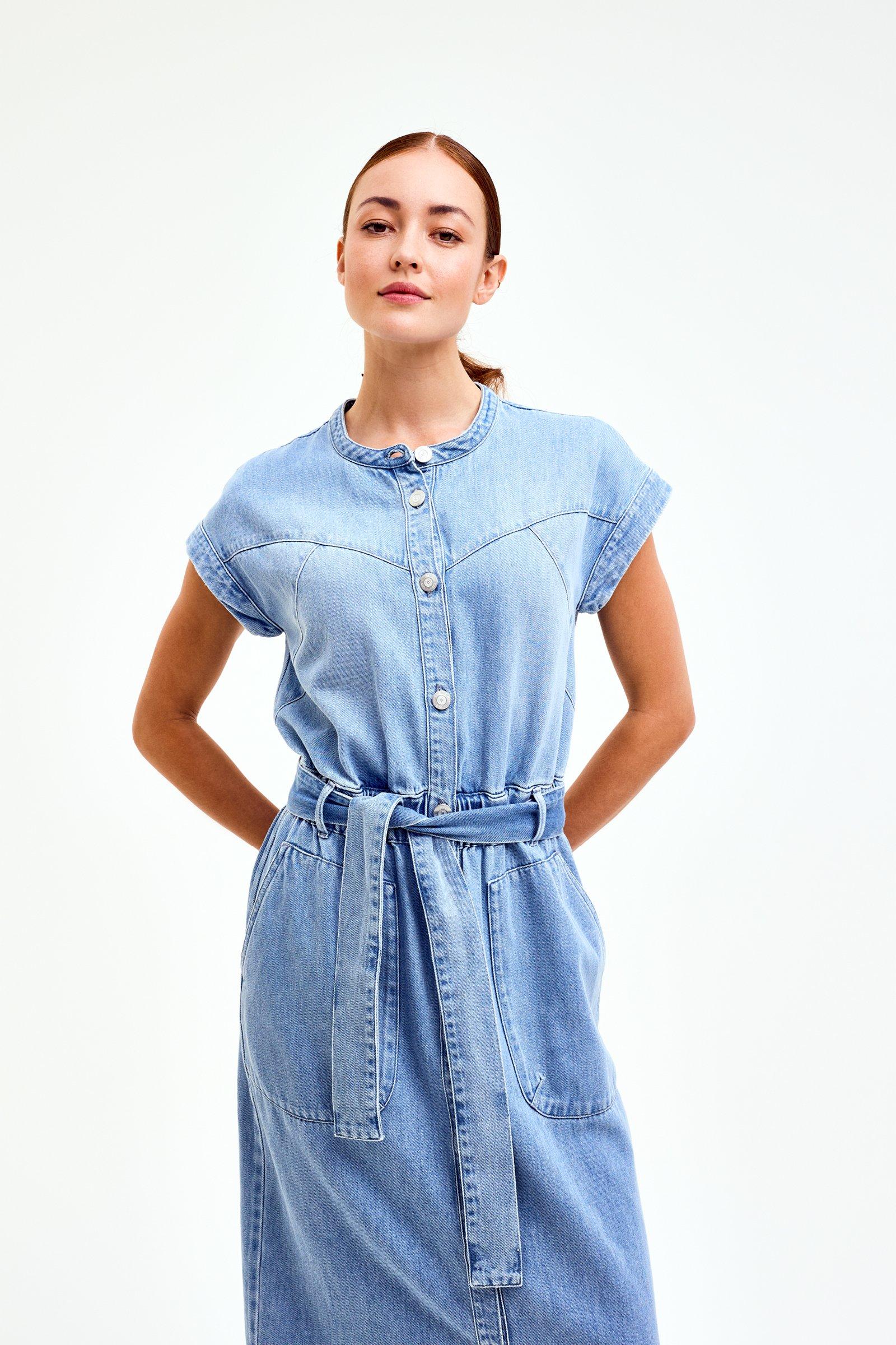 CKS Dames - DIVINE - midi dress - blue