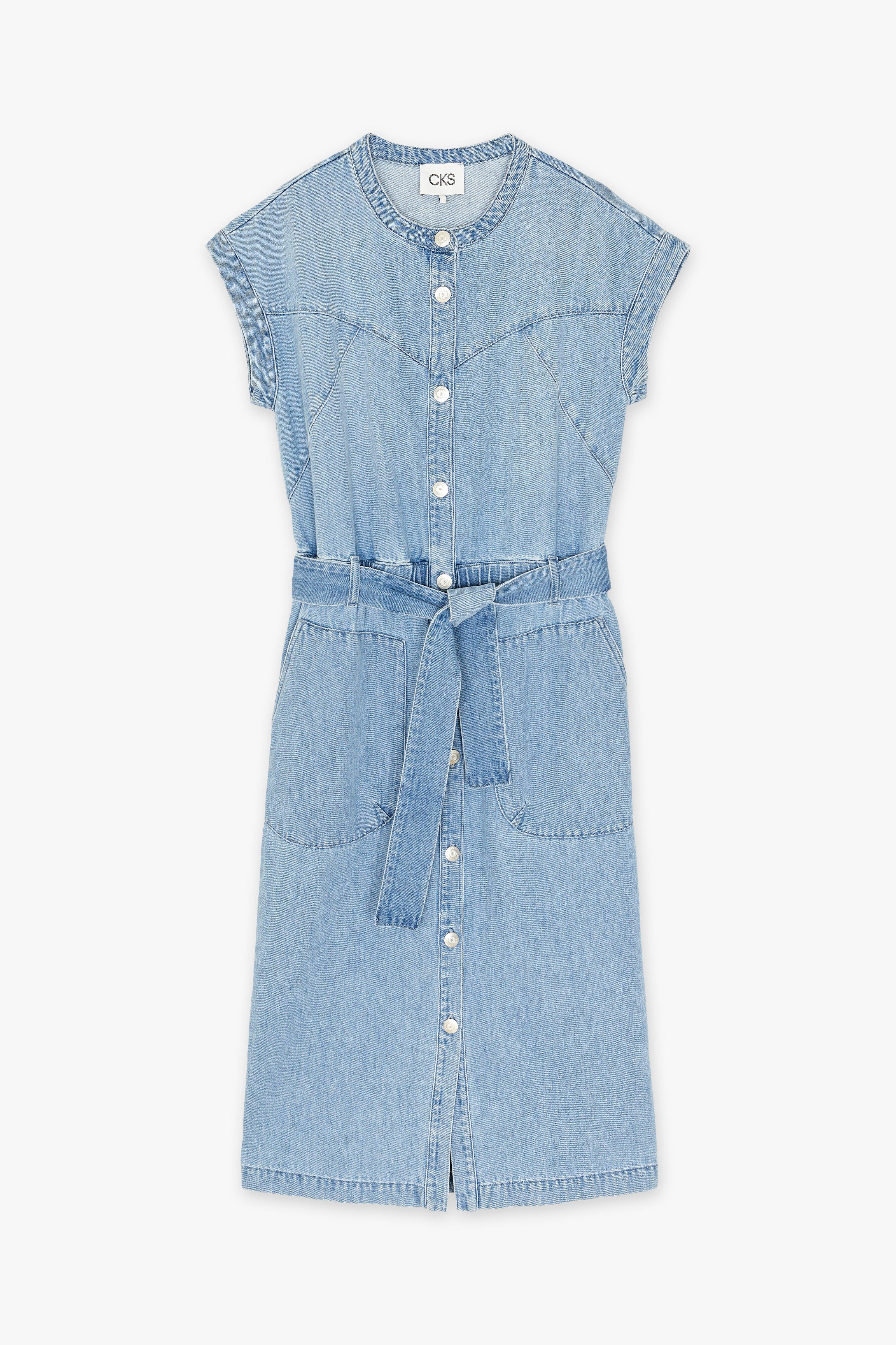 CKS Dames - DIVINE - robe midi - bleu