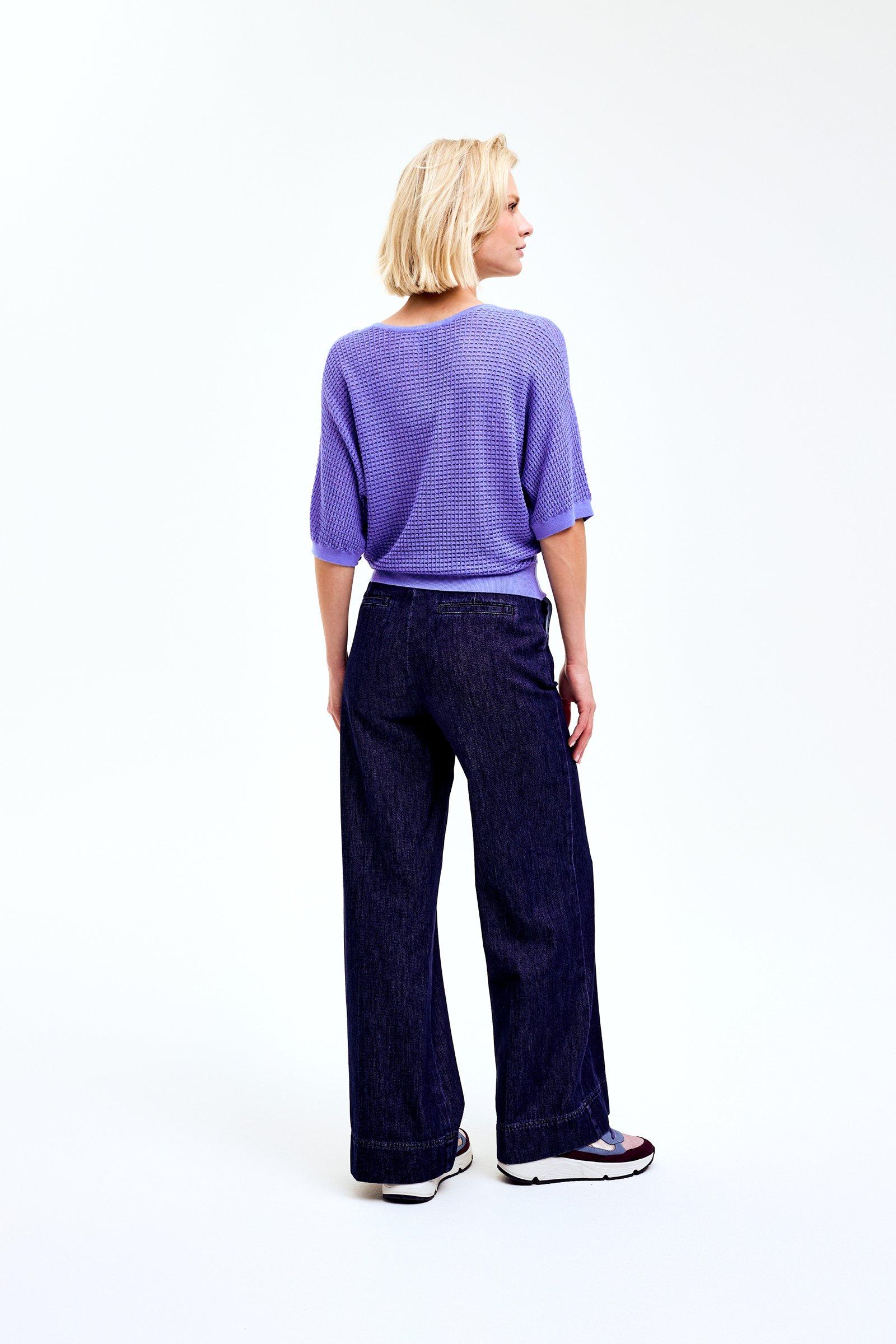 CKS Dames - PRIK - knitted top - purple