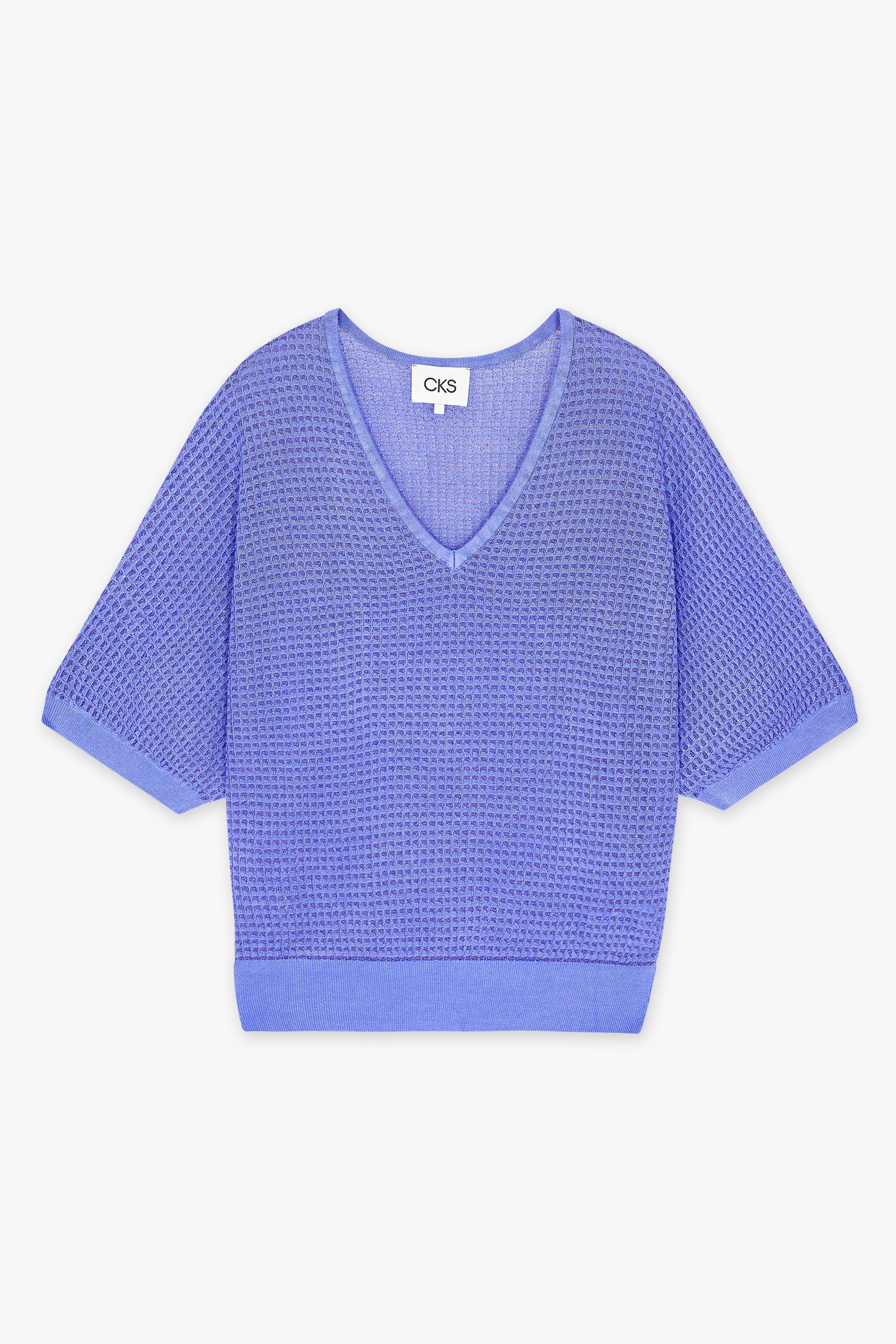 CKS Dames - PRIK - knitted top - purple