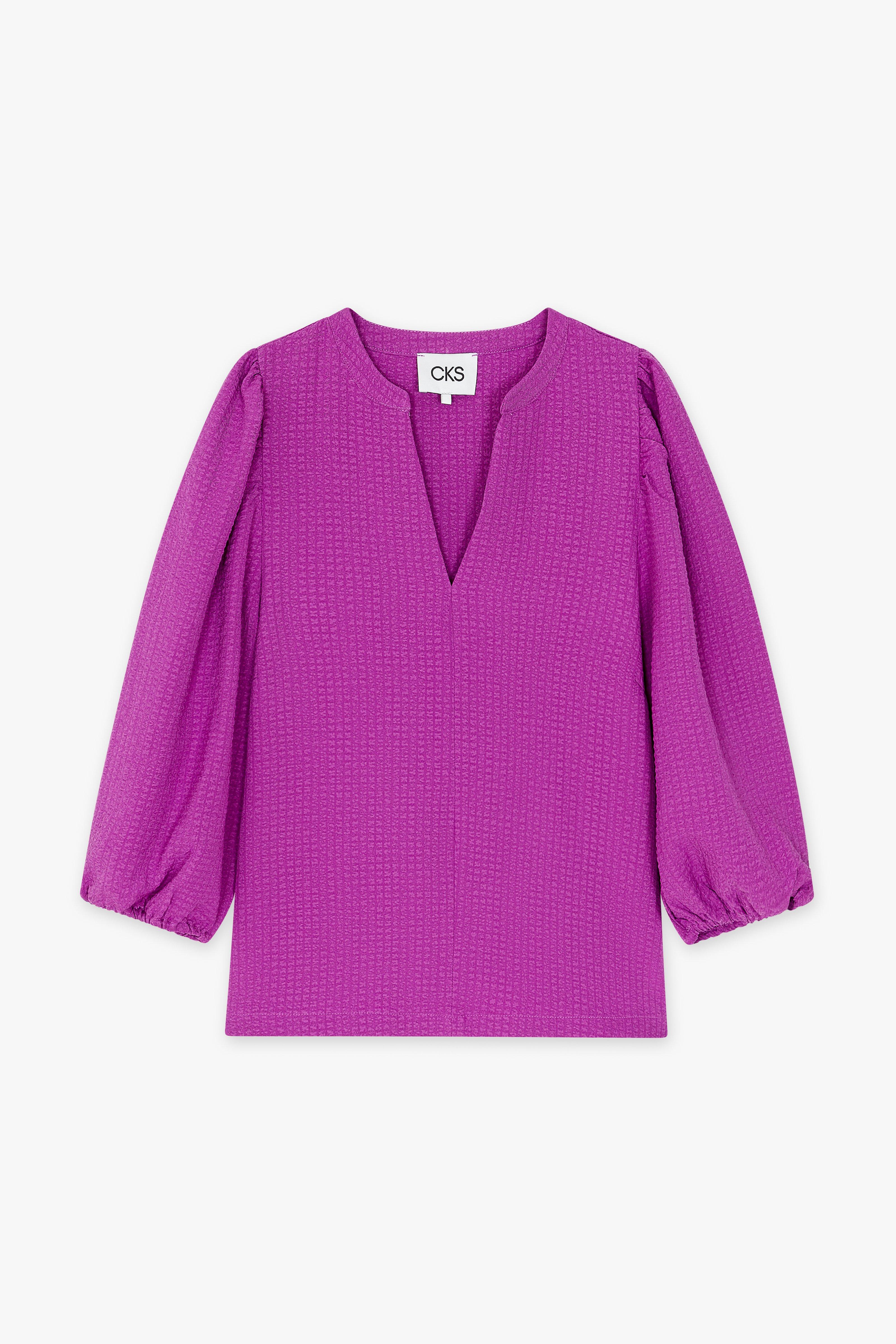 CKS Dames - BULANI - blouse korte mouwen - paars