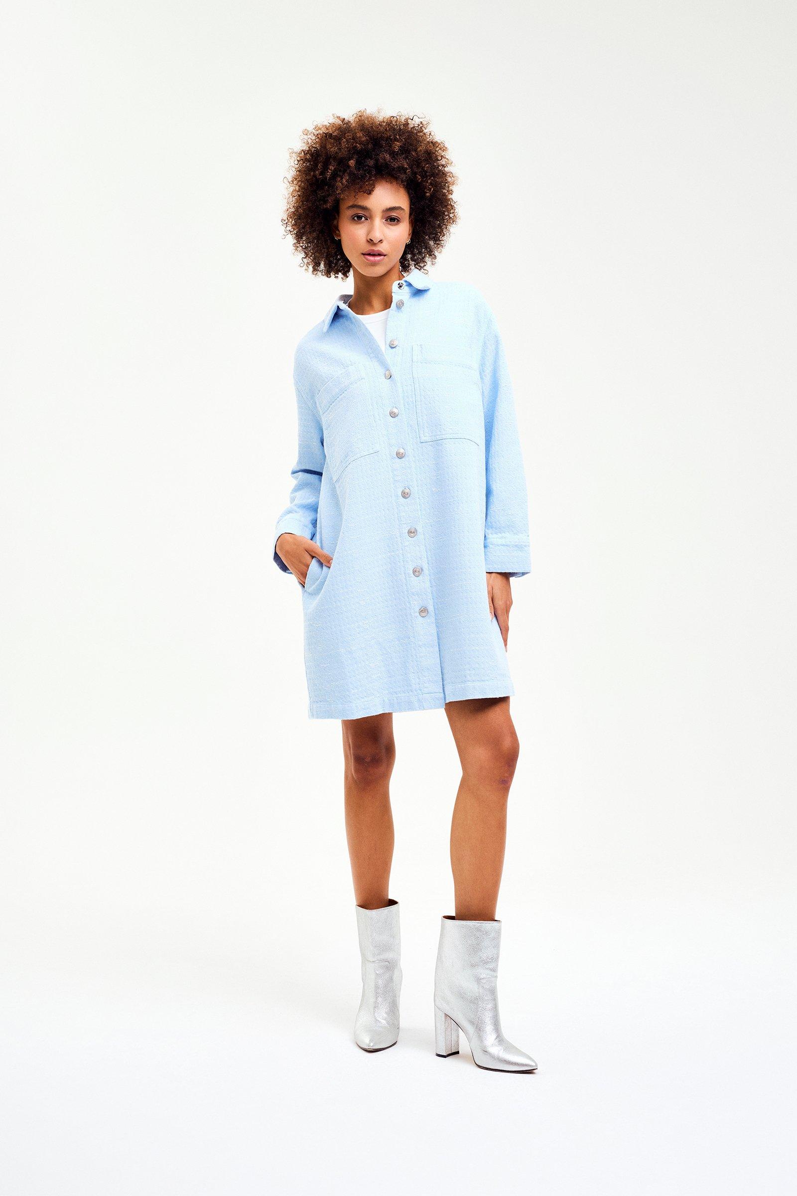 CKS - DROP - robe courte - bleu clair