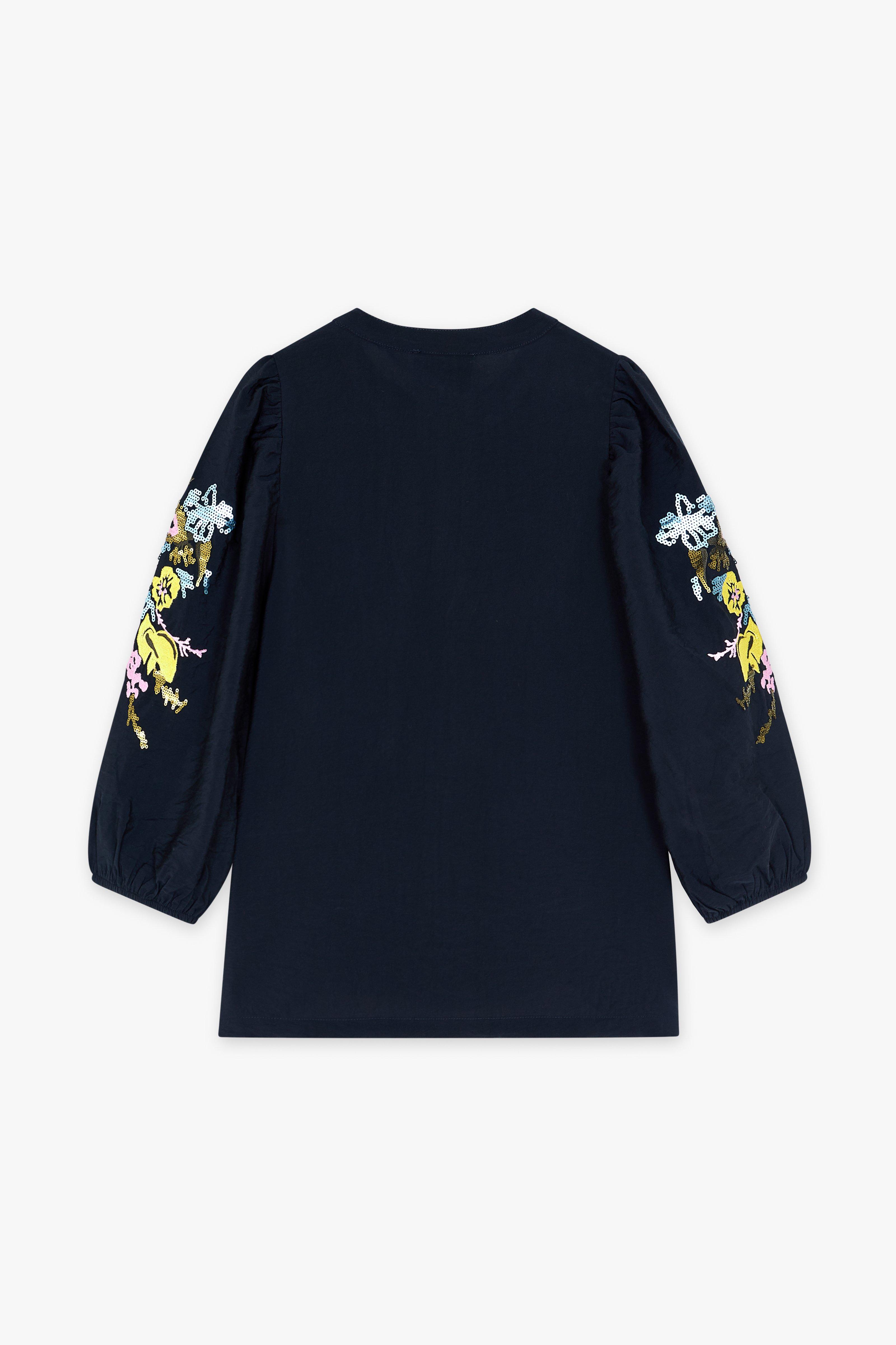 CKS - BULANI - blouse korte mouwen - donkerblauw