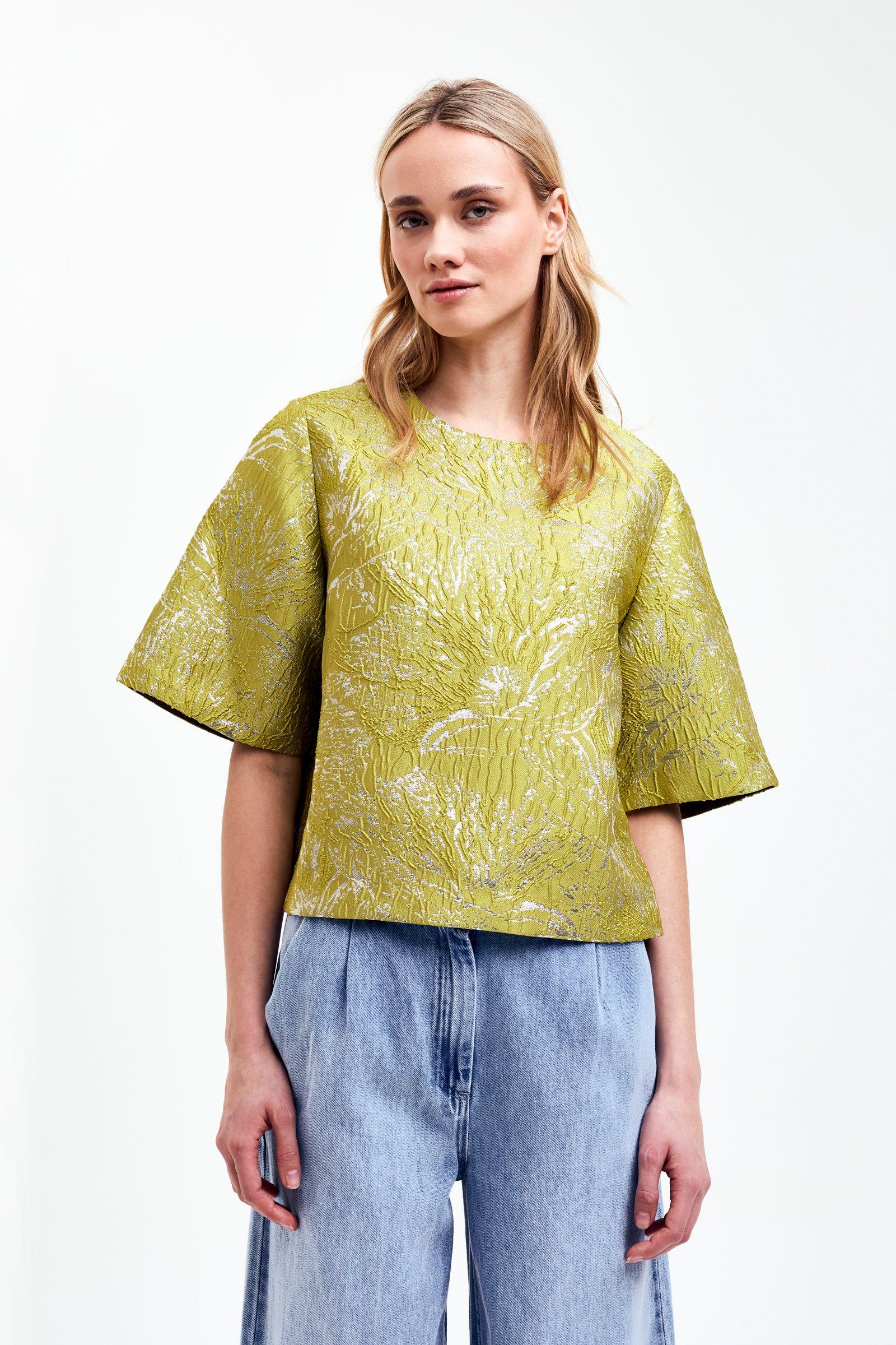 CKS - TIRIAN - blouse korte mouwen - khaki