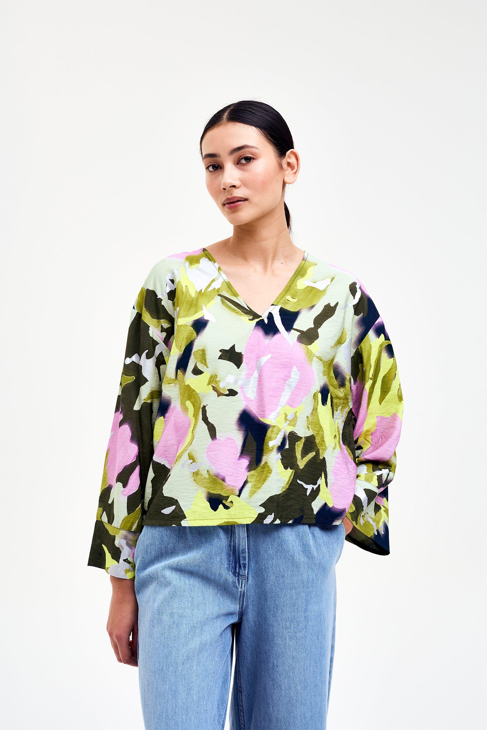 CKS - SIMEA - blouse korte mouwen - khaki
