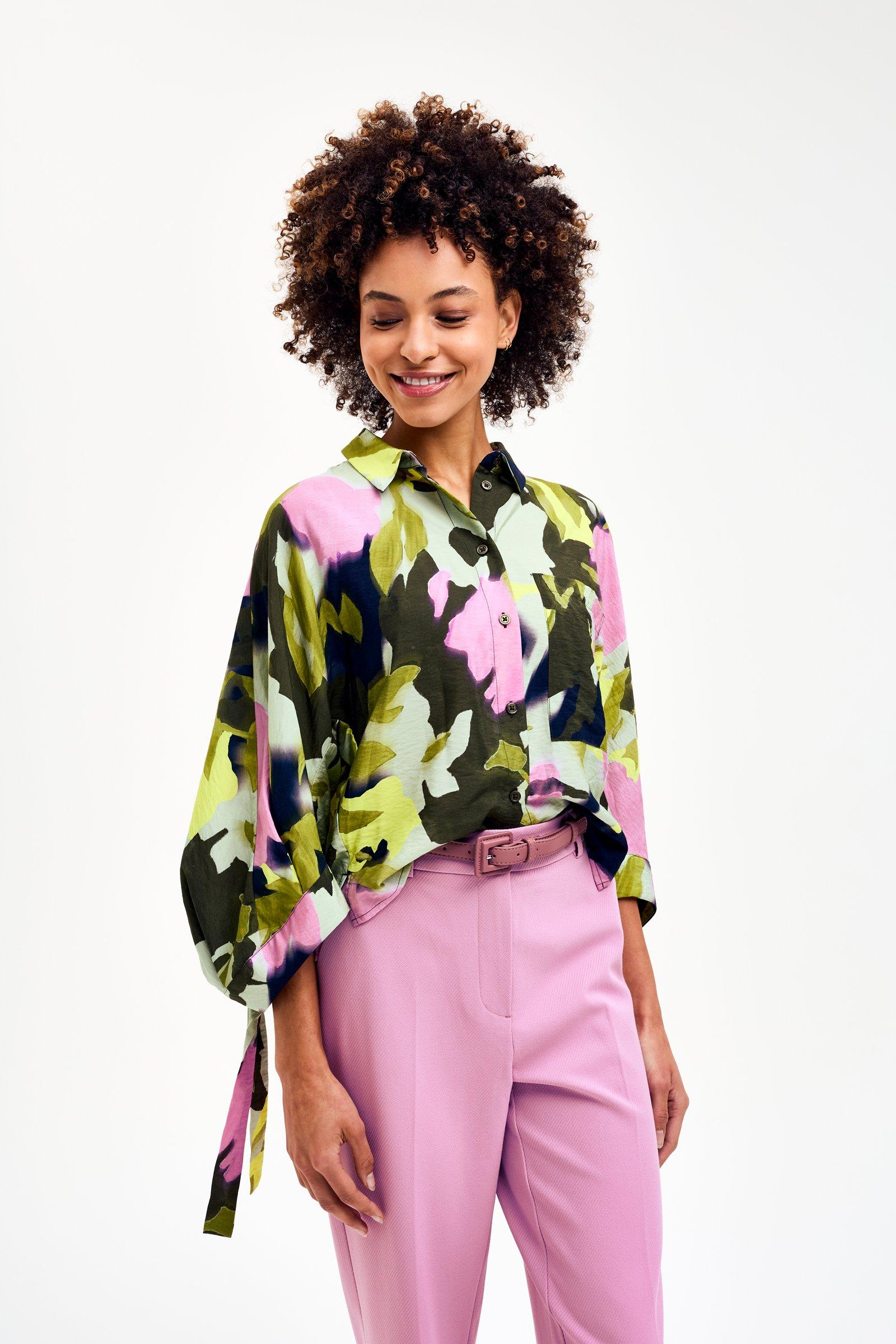 CKS - SALT - blouse short sleeves - dark green