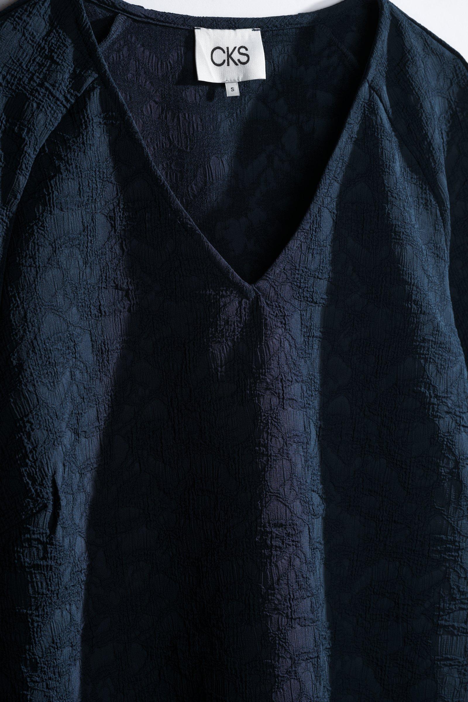 CKS - SVEANA - blouse korte mouwen - donkerblauw