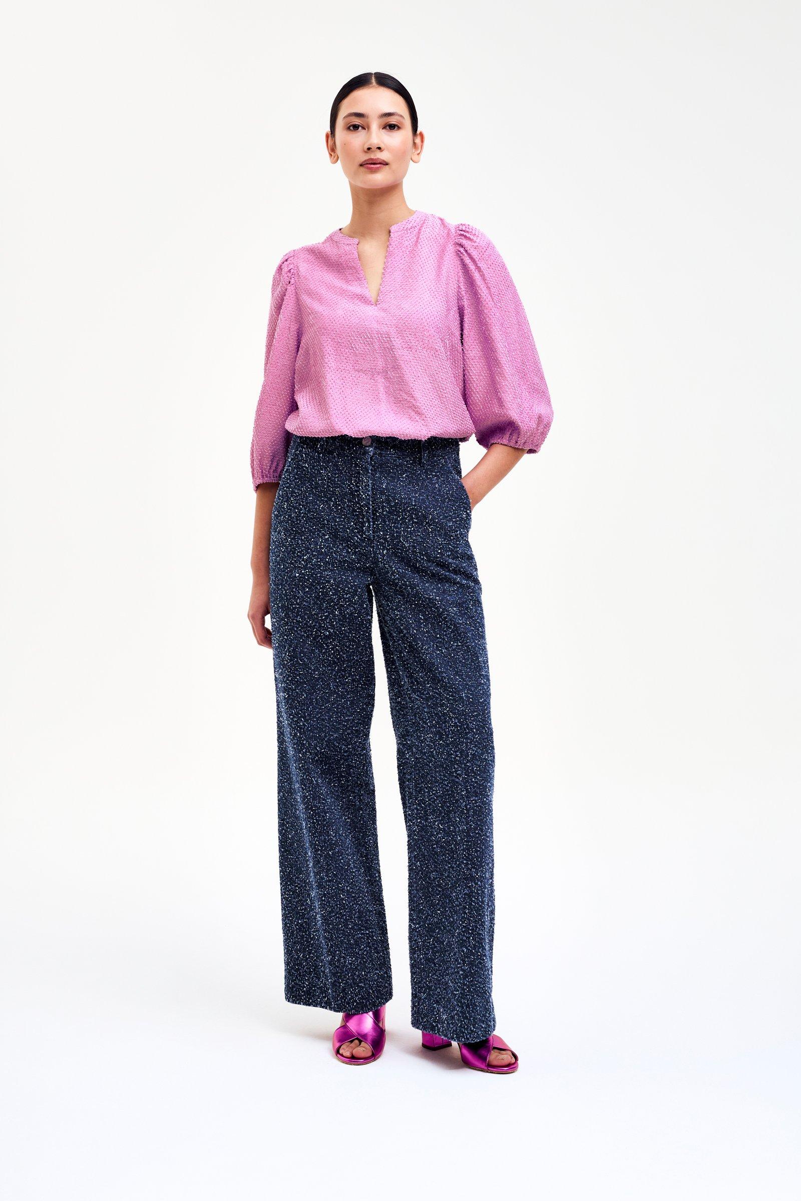 CKS - BULANI - blouse korte mouwen - lichtroze