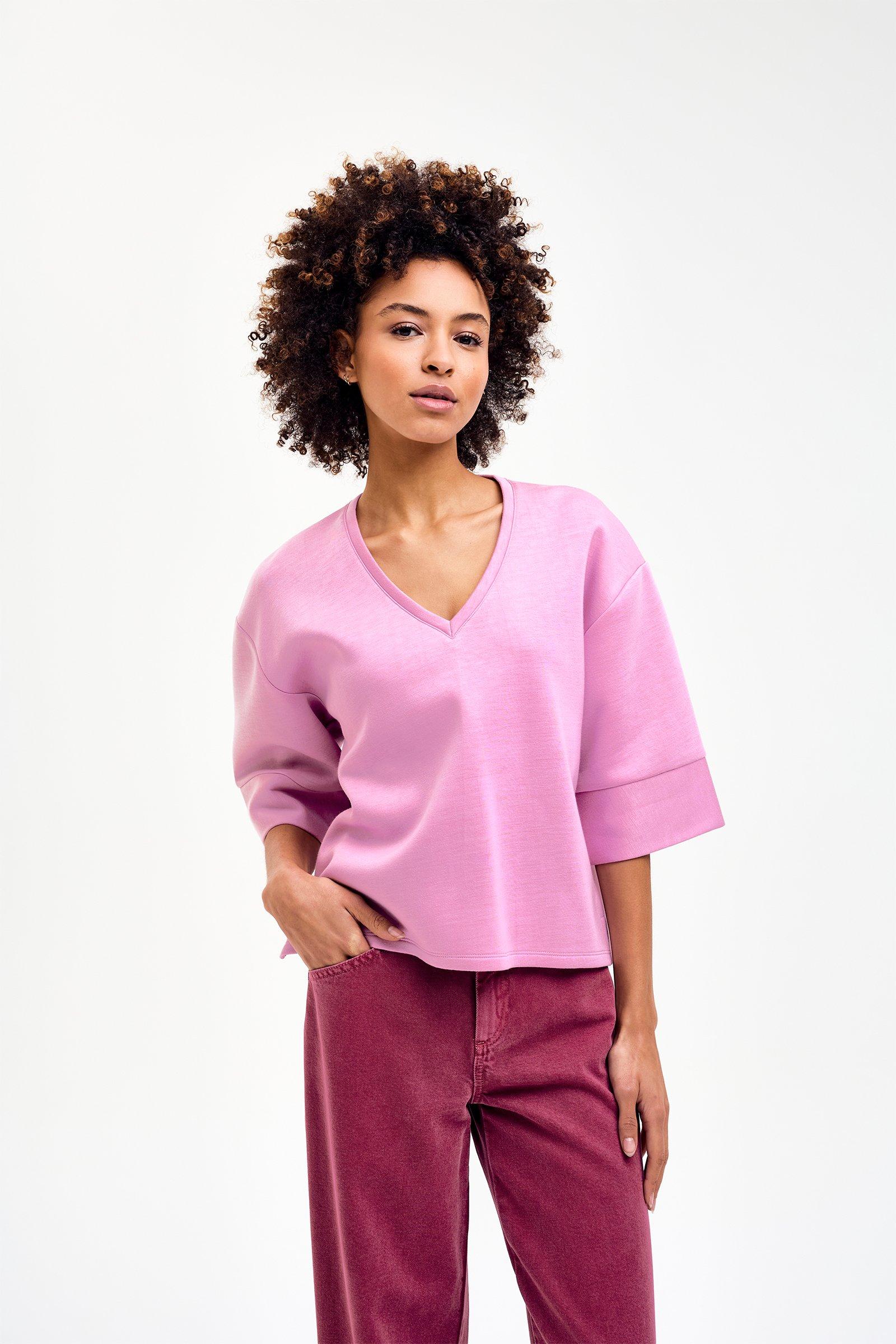 CKS - TIMESA - t-shirt short sleeves - light pink