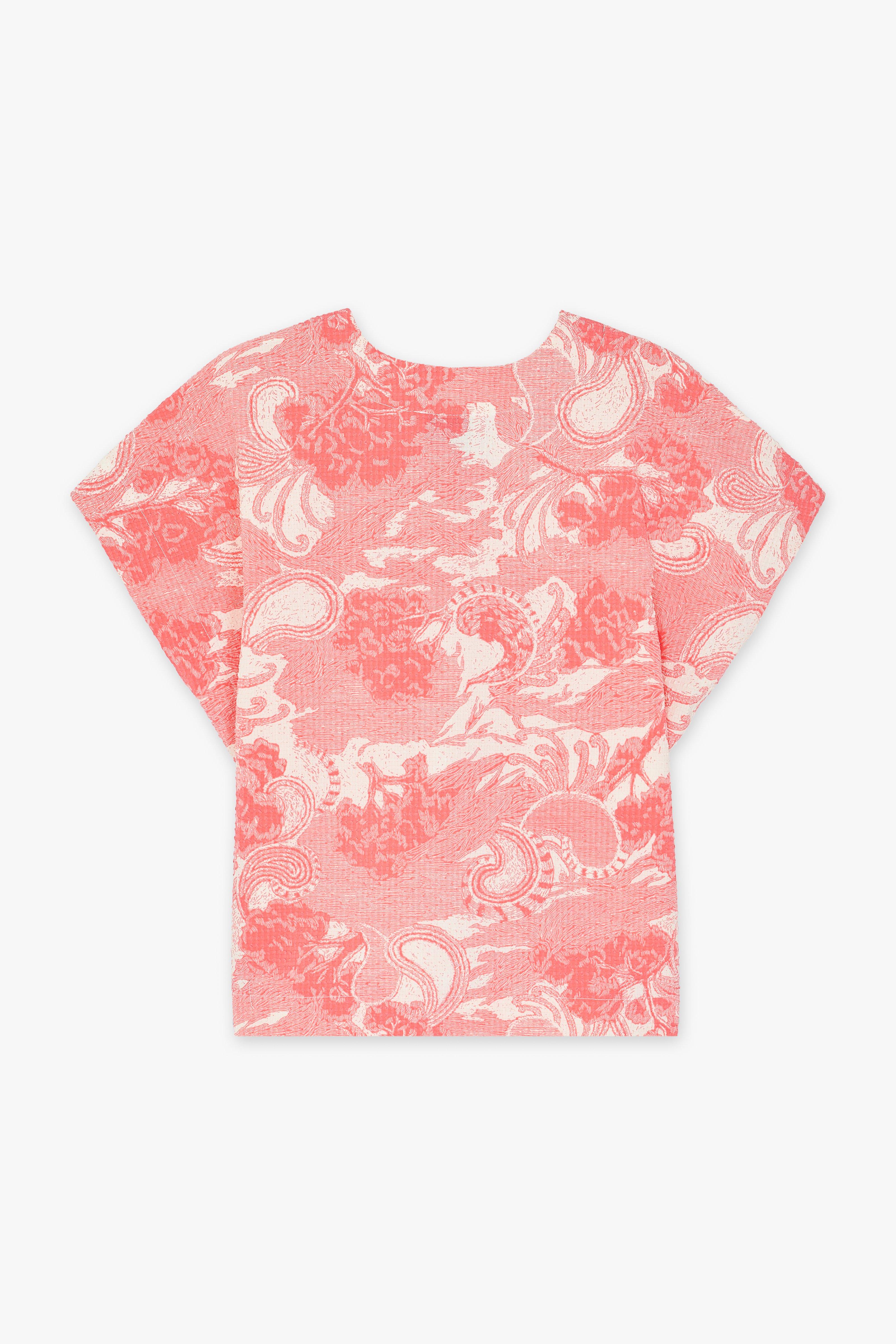 CKS - SABA - blouse lange mouwen - felroze