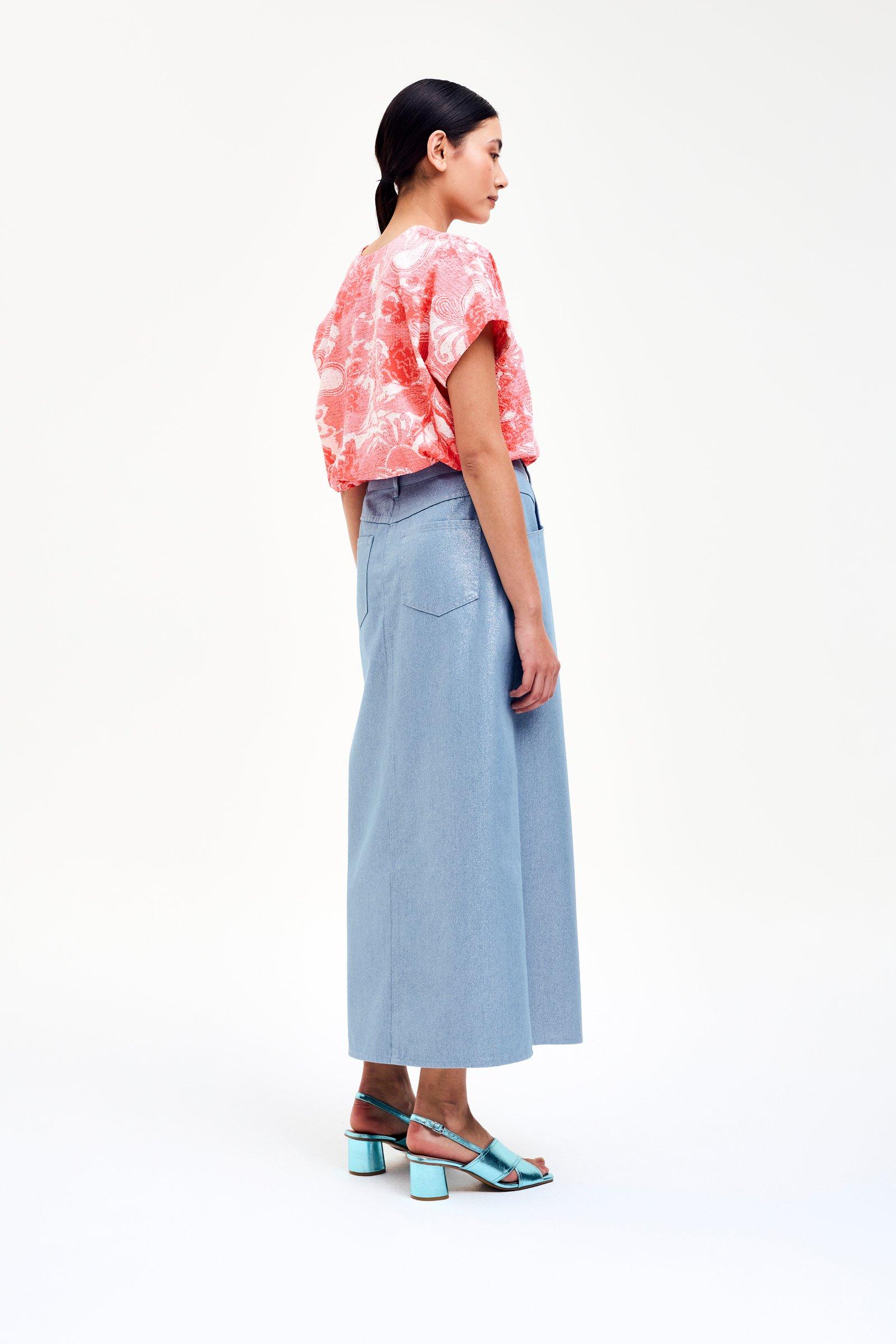 CKS - SABA - blouse lange mouwen - felroze