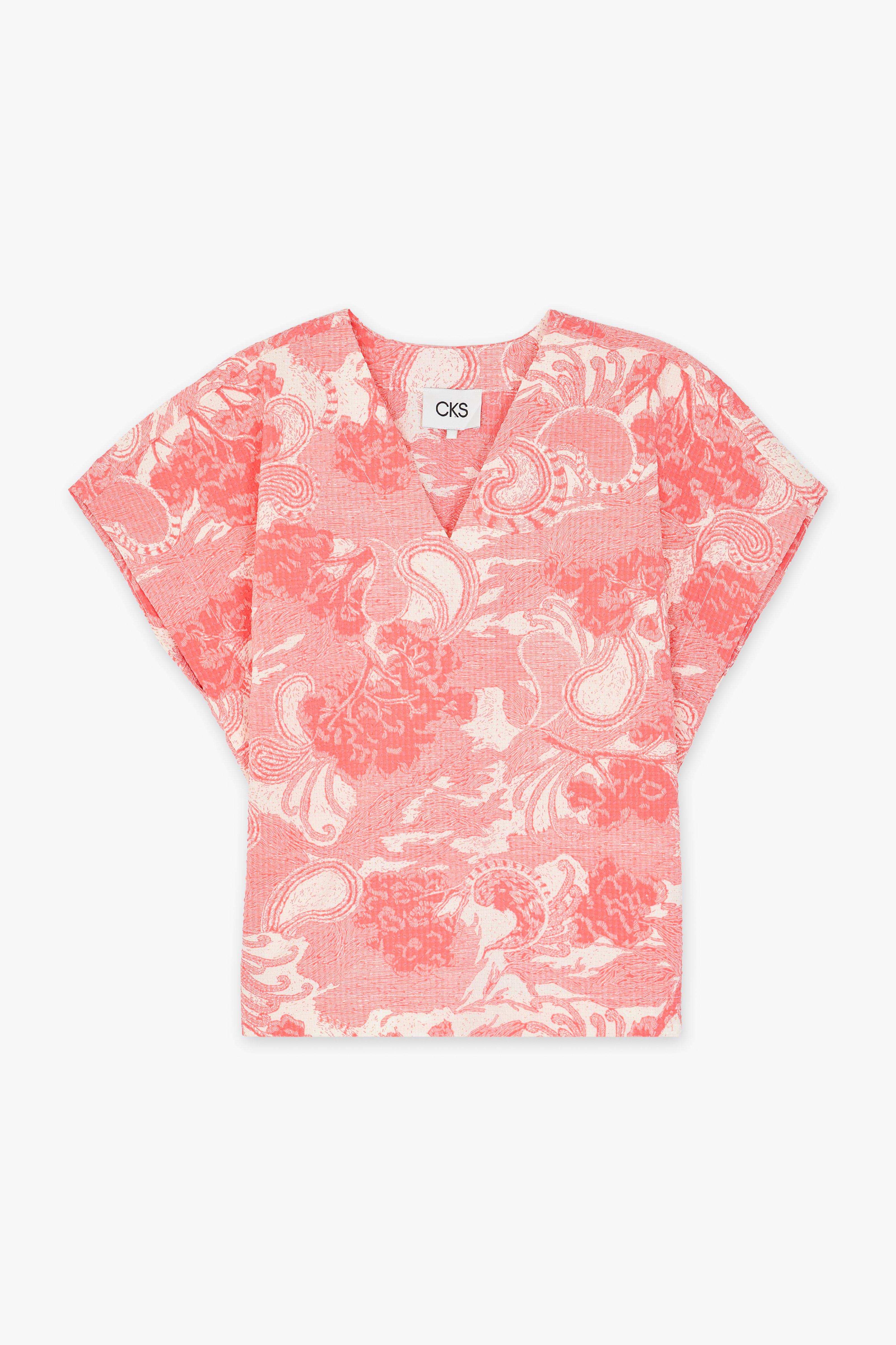 CKS - SABA - chemisier à manches longues - rose vif