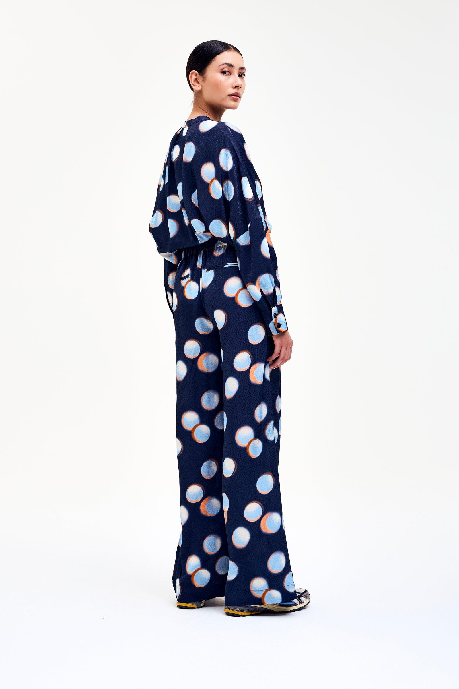CKS - SAZNO - Bluse Kurze Ärmel - Dunkelblau