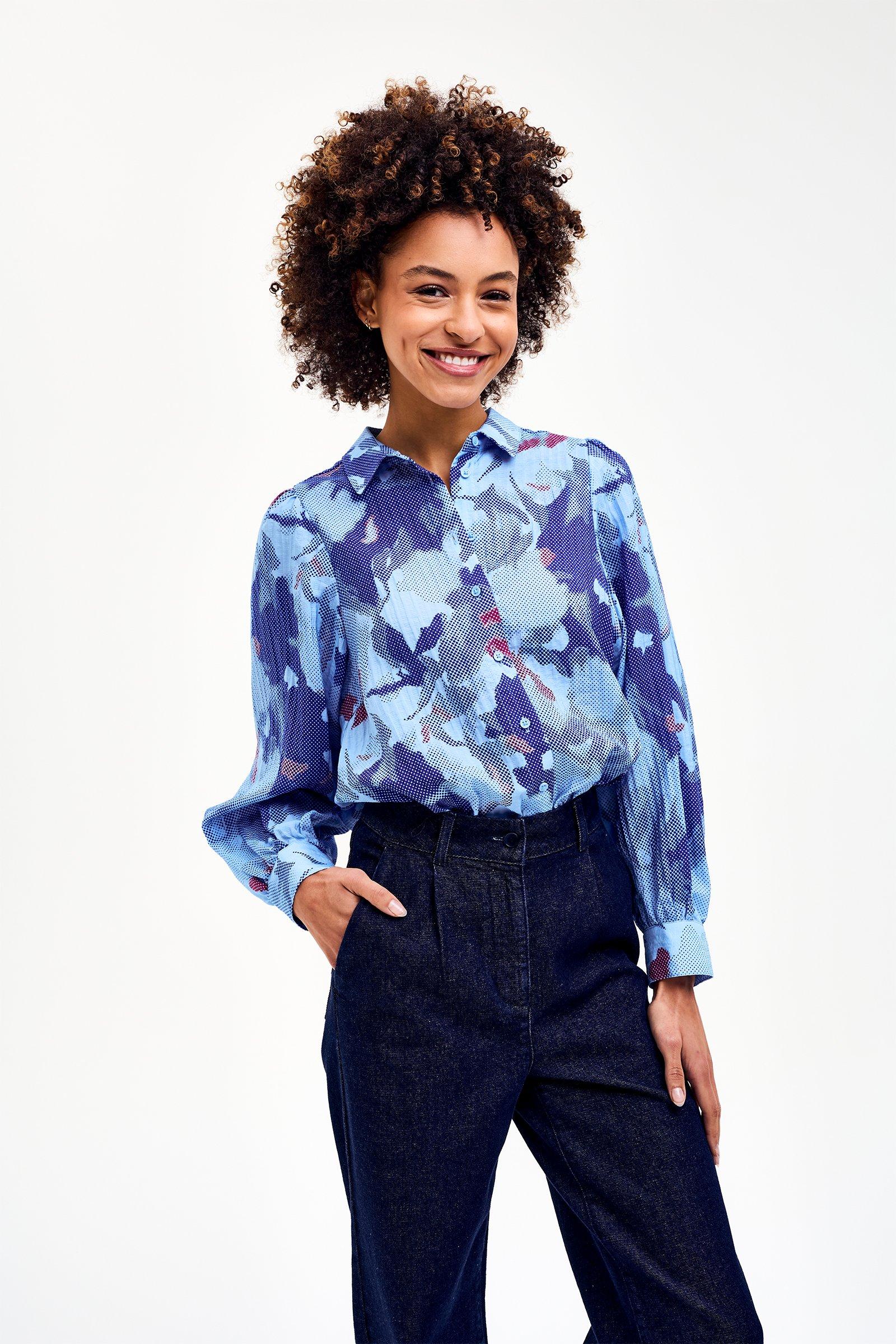 CKS - SHICKO - blouse short sleeves - blue